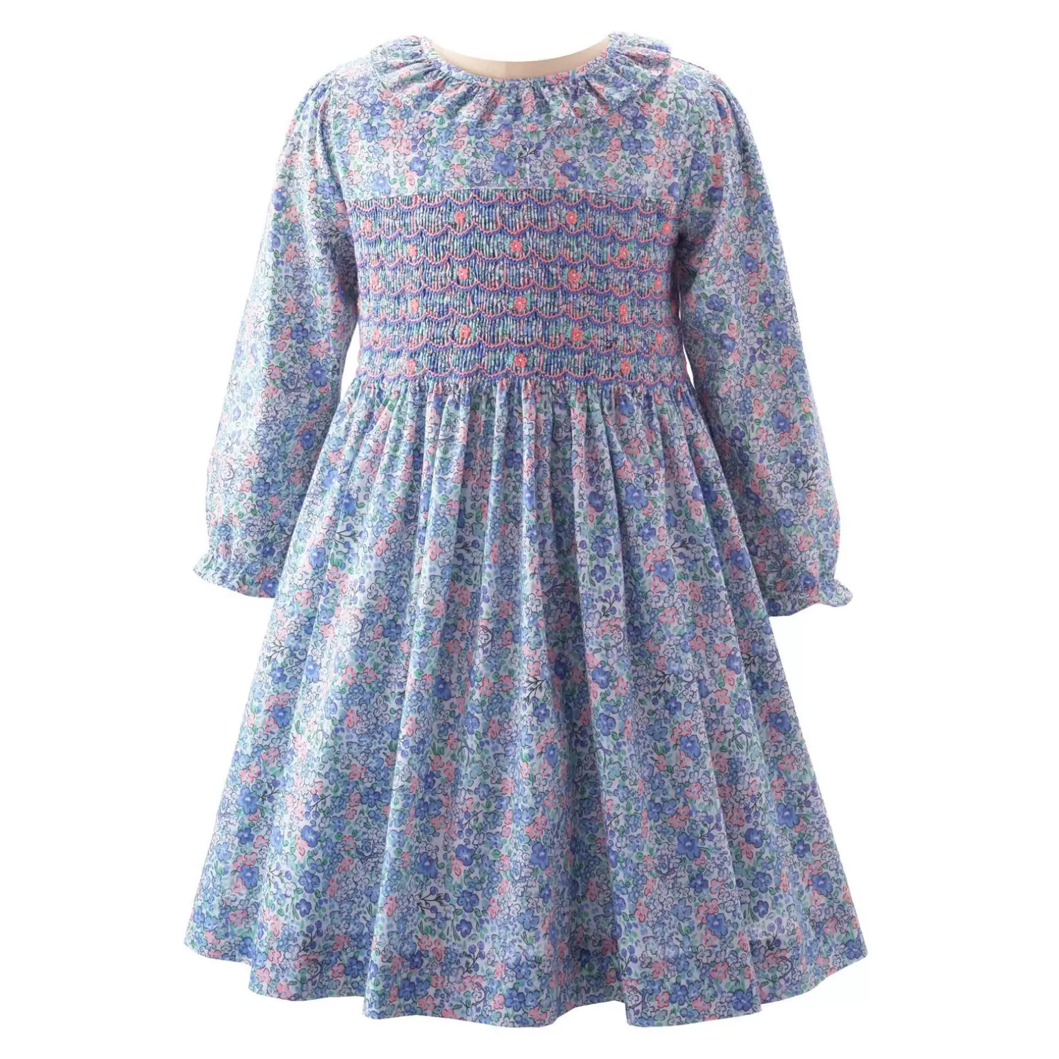 Rachel Riley Pastel Floral Smocked Dress | Girl Dresses