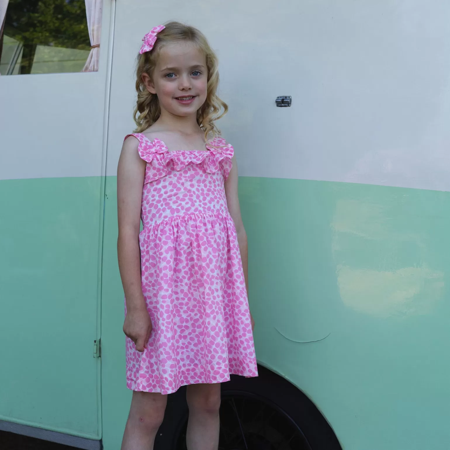 Rachel Riley Pebble Frill Sundress | Girl Dresses