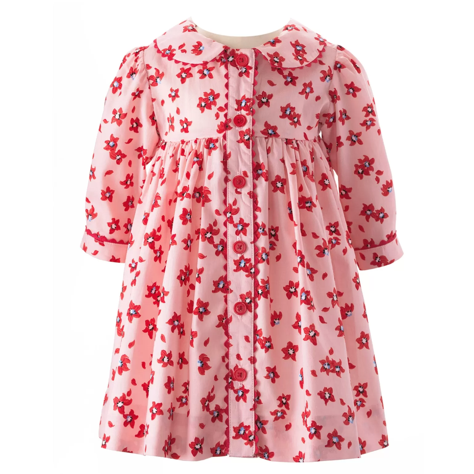 Rachel Riley Petal Button-Front Dress & Bloomers | Baby Girl Dresses