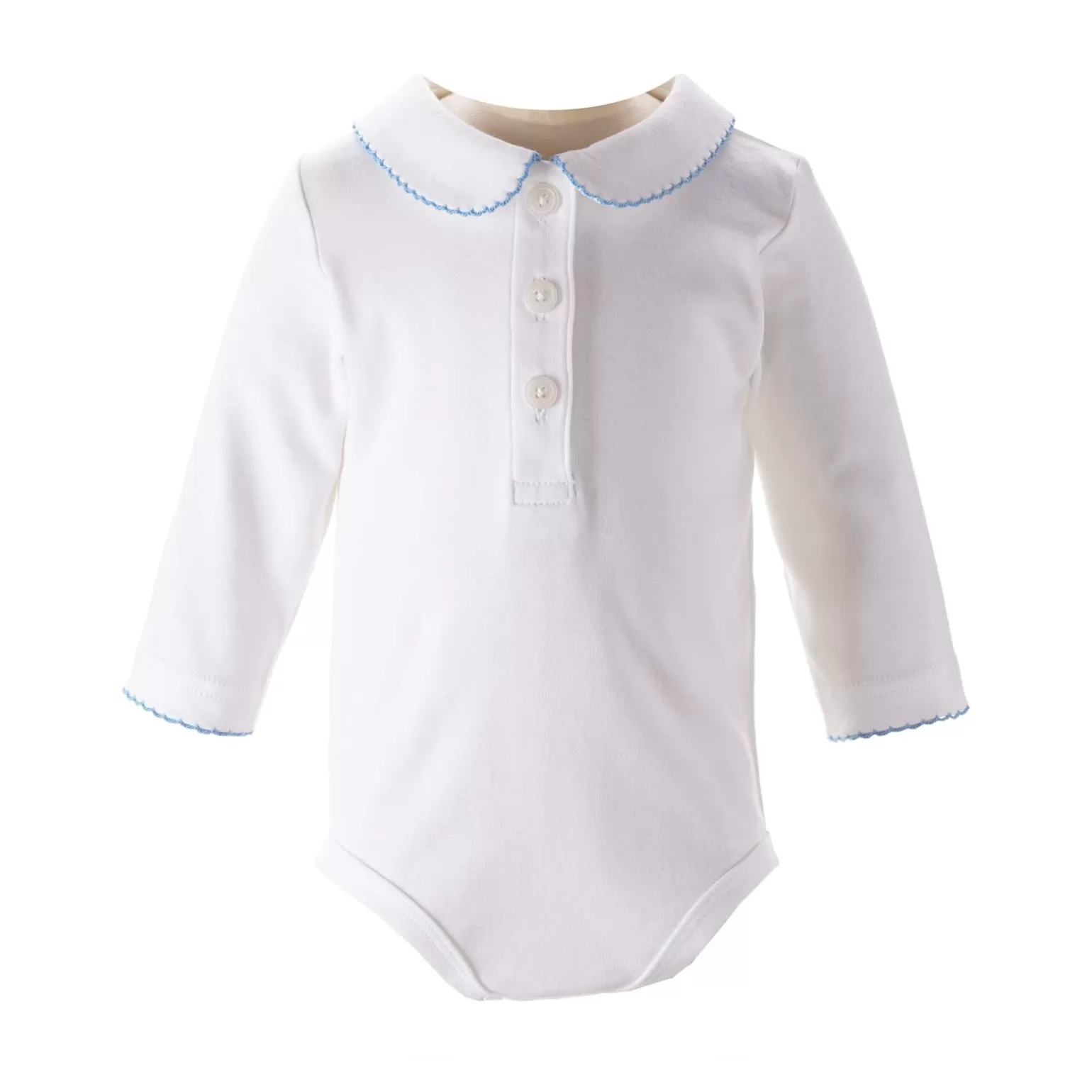 Rachel Riley Picot Trim Bodysuit | Baby Boy Sets & Outfits