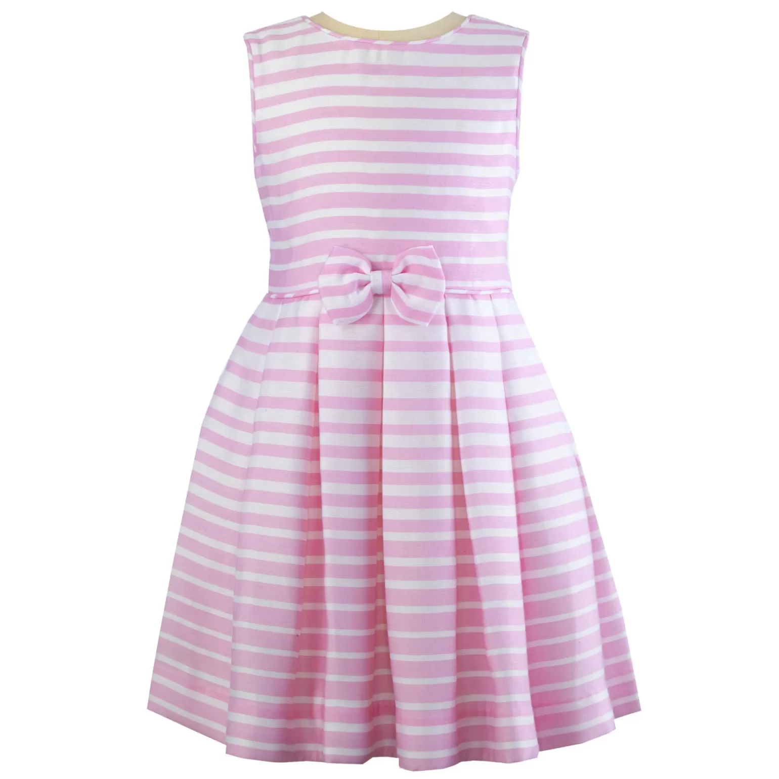 Rachel Riley Pink Pastel Striped Party Dress | Girl Dresses