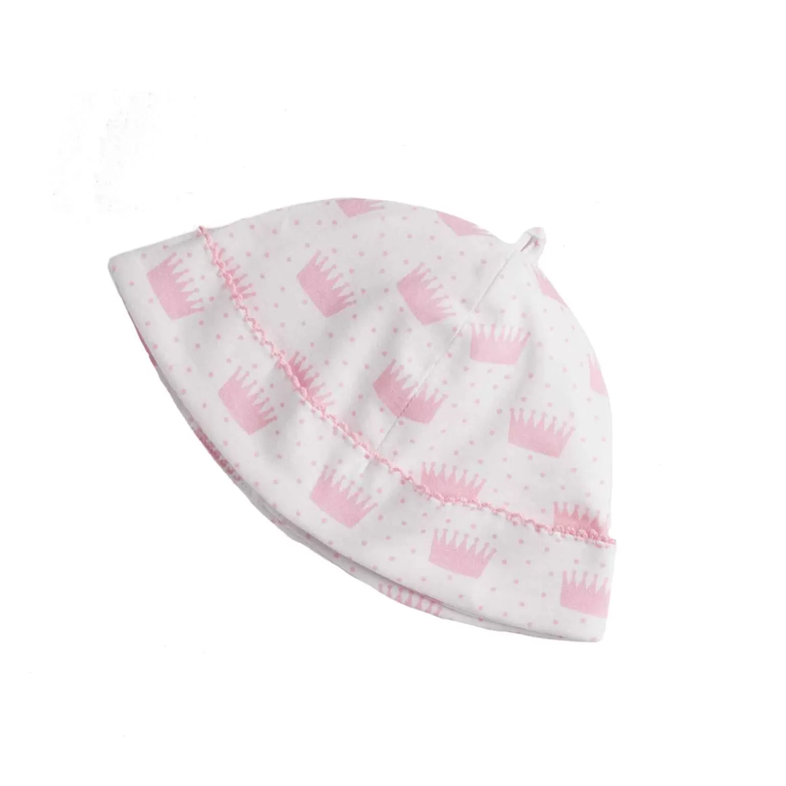 Rachel Riley Pink Polka Dot Crown Hat | Baby Girl Hats