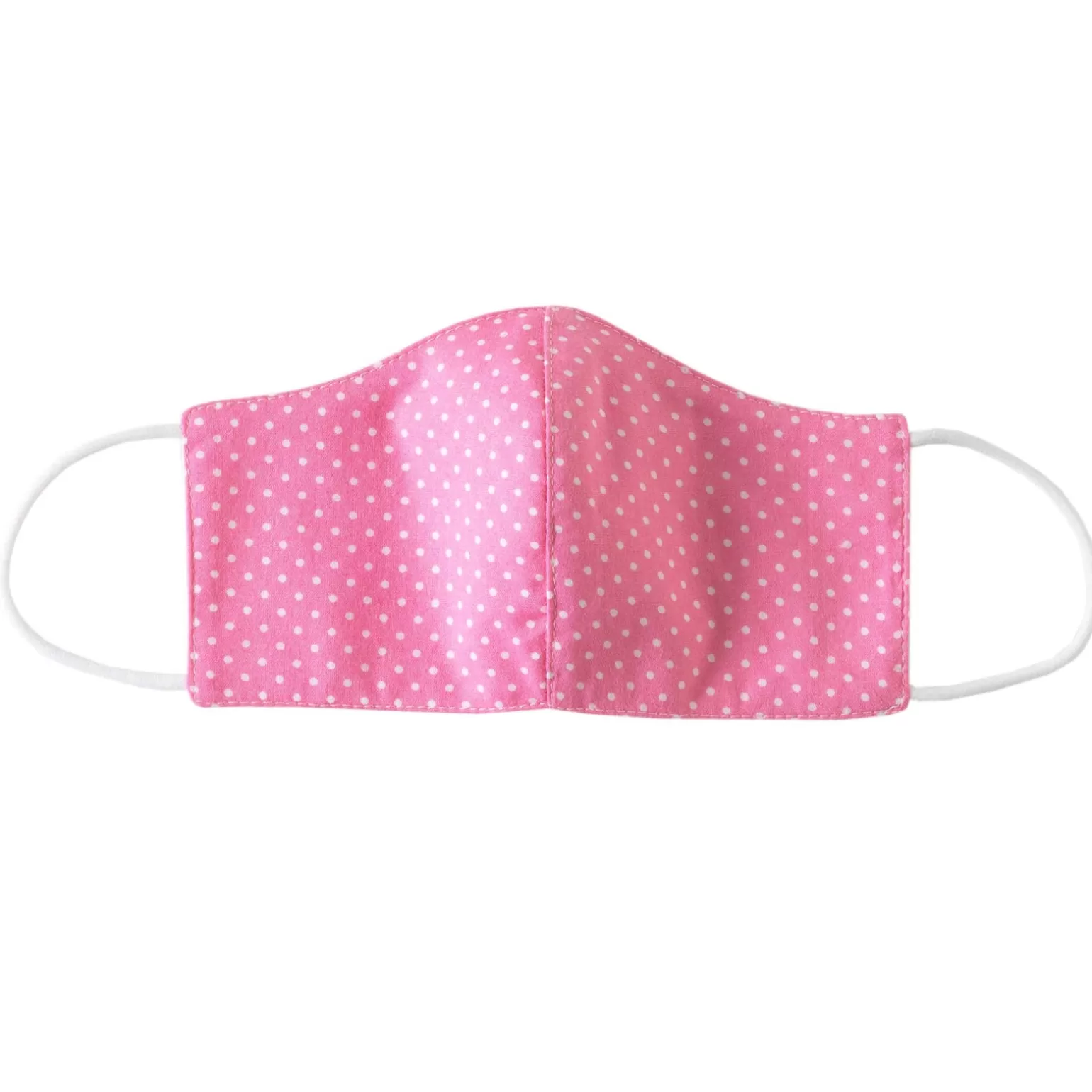 Rachel Riley Pink Polka Dot Print Face Mask, Children'S | Girl Face Masks