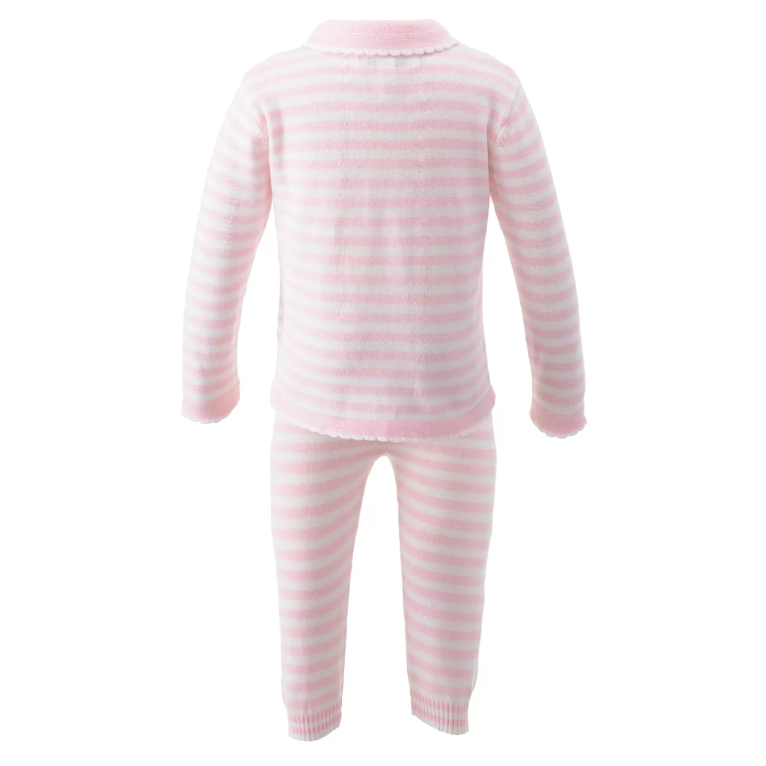 Rachel Riley Pink Striped Knitted Set | Baby Girl Sets & Outfits