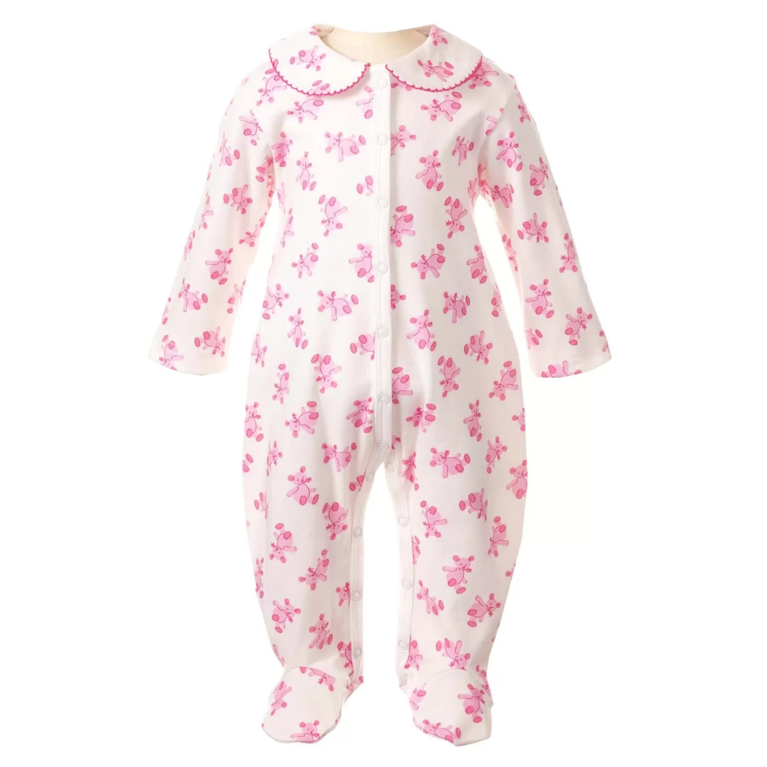 Rachel Riley Pink Teddy Babygro | Baby Girl Babygros & Babysuits