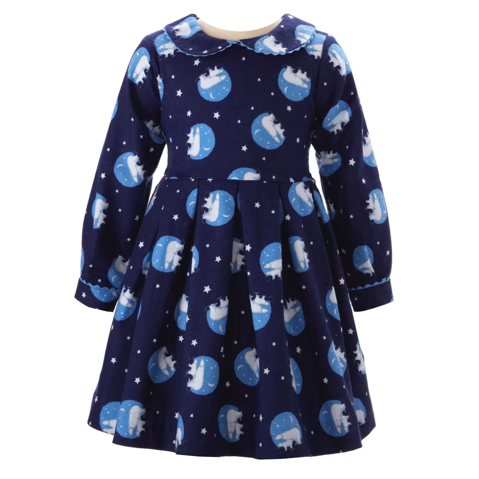 Rachel Riley Polar Bear Flannel Dress | Girl Dresses
