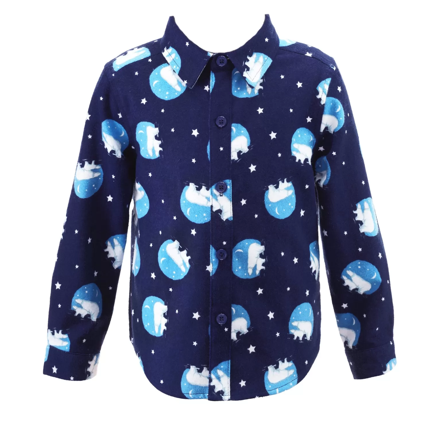 Rachel Riley Polar Bear Flannel Shirt | Boy Shirts & Tops