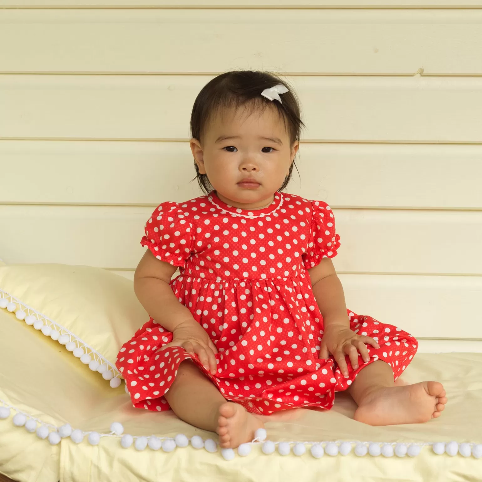 Rachel Riley Polka Dot Dress & Bloomers | Baby Girl Dresses