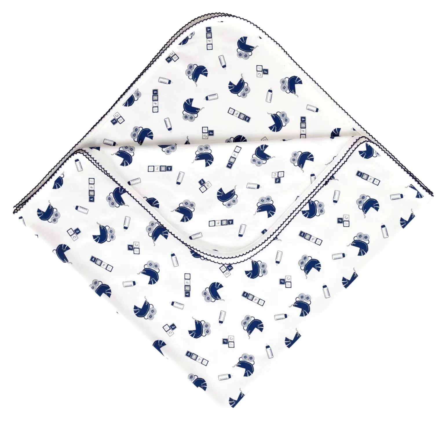 Rachel Riley Pram Print Blanket | Baby Girl Bibs & Muslins