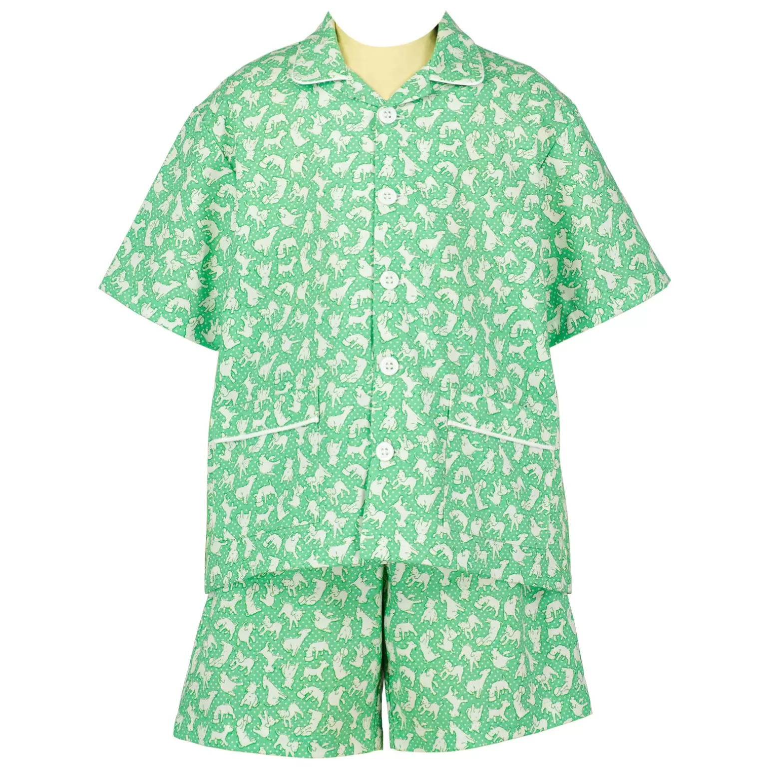 Rachel Riley Puppy Print Short Pyjamas | Girl Pyjamas & Nightdresses