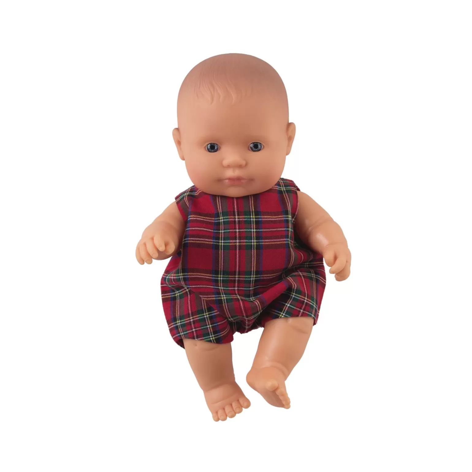 Rachel Riley Rex' Baby Boy Doll & Tartan Romper | Multicultural Dolls