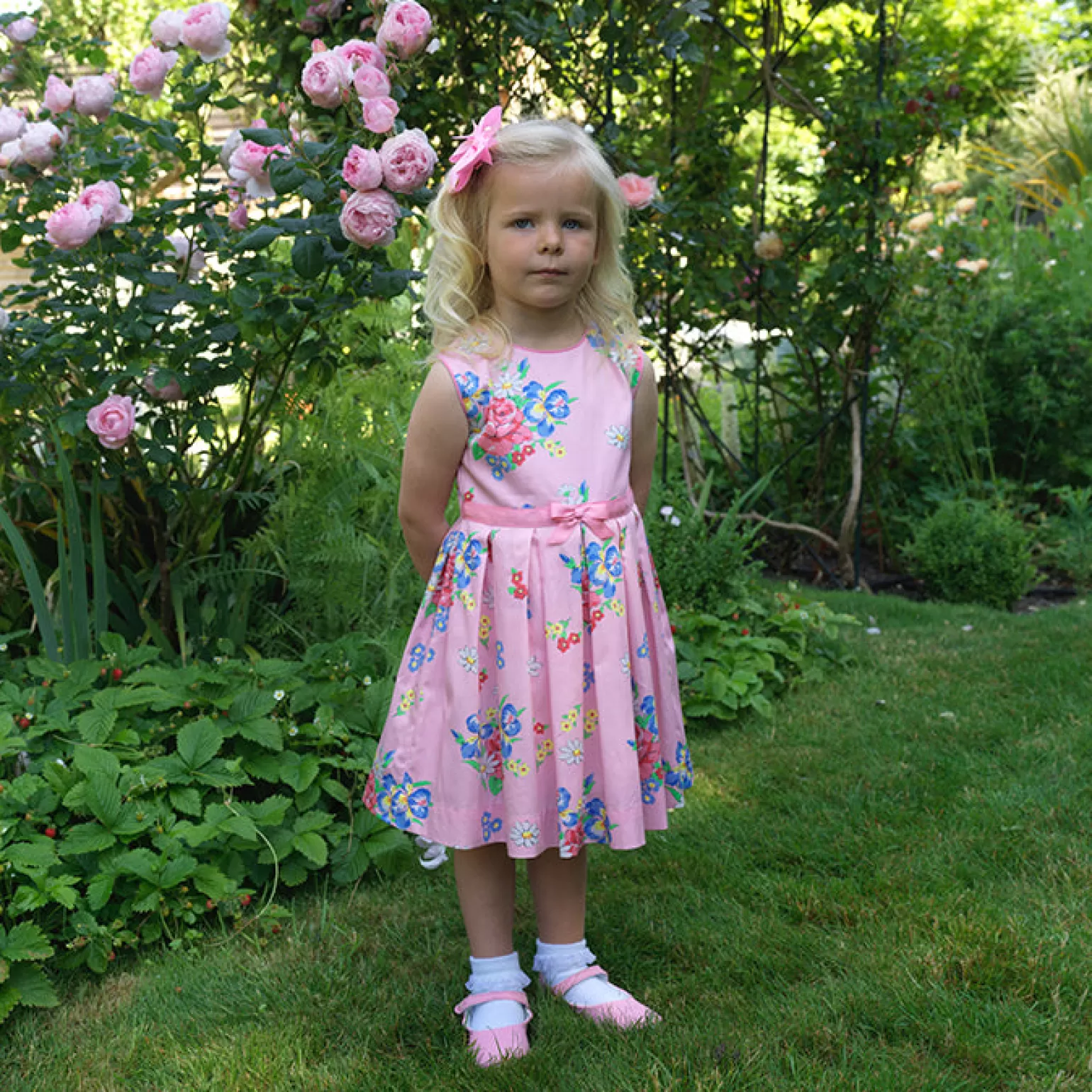 Rachel Riley Rose Bouquet Dress | Girl Dresses