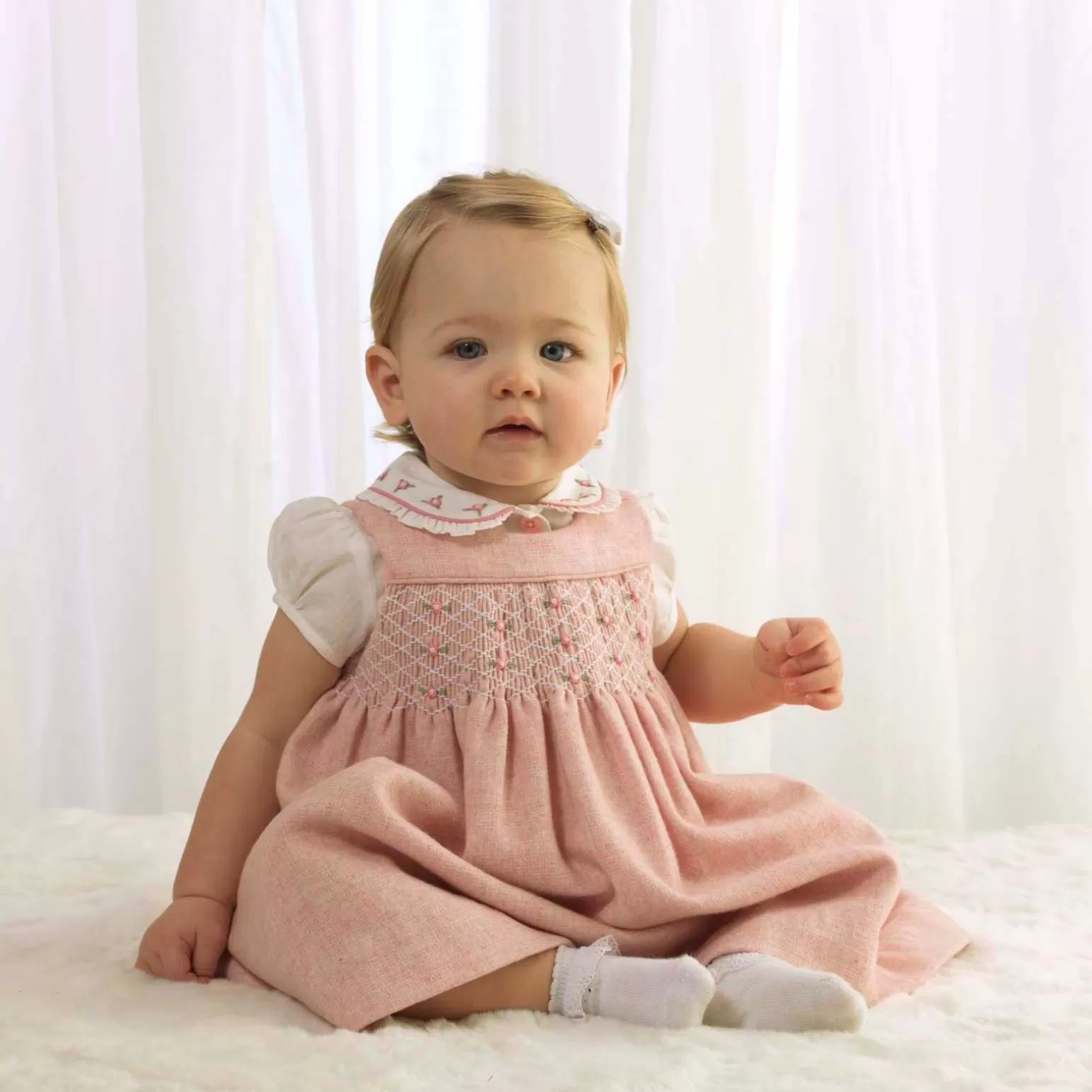 Rachel Riley Rose Embroidered Blouse | Baby Girl Sets & Outfits