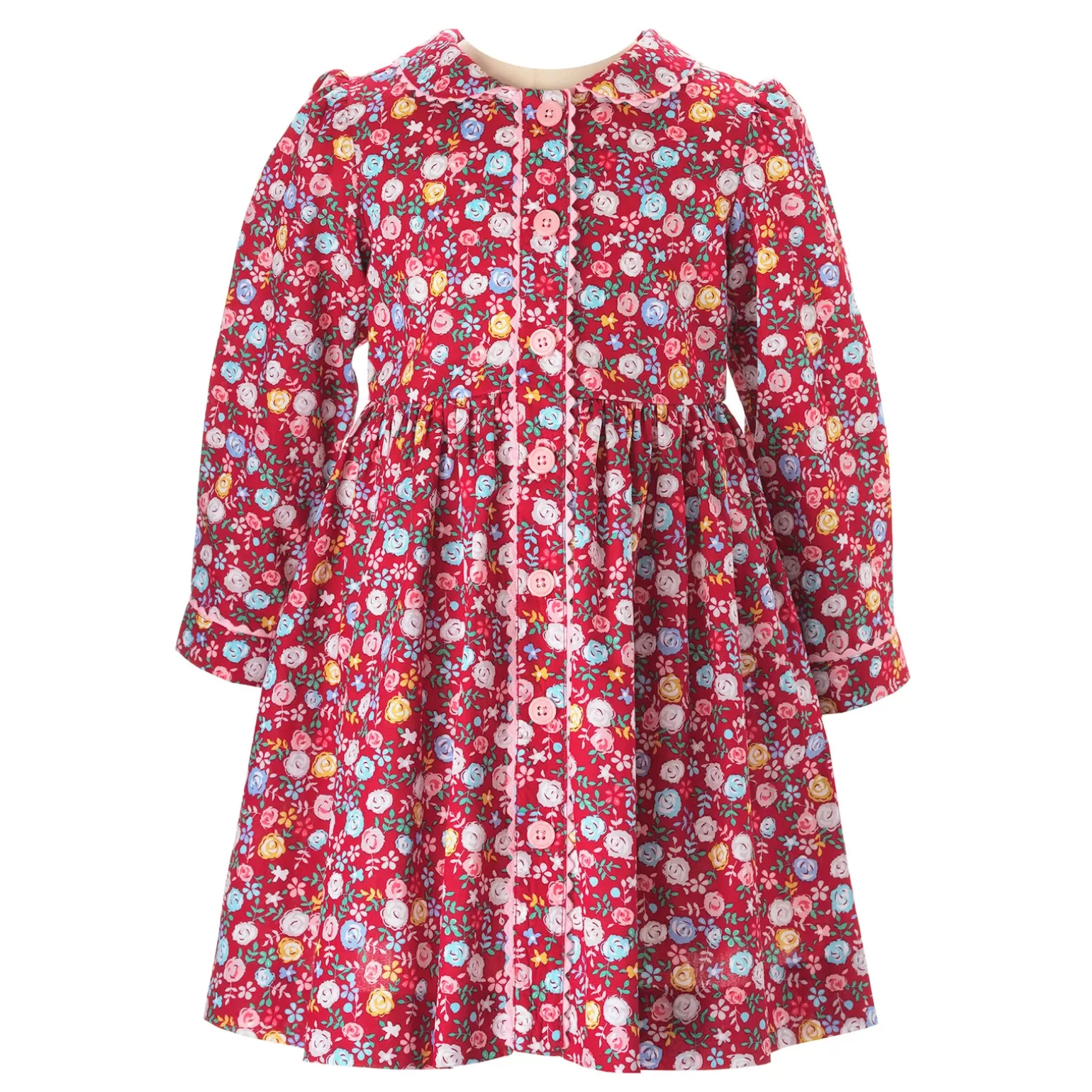Rachel Riley Rose Garden Button-Front Dress | Girl Dresses