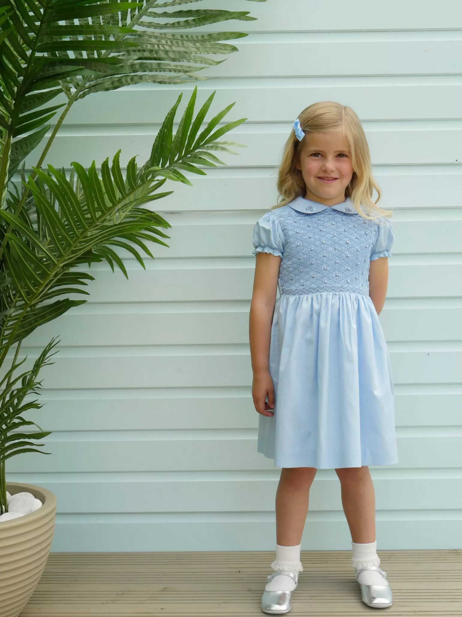 Rachel Riley Rose Smocked Dress | Girl Dresses