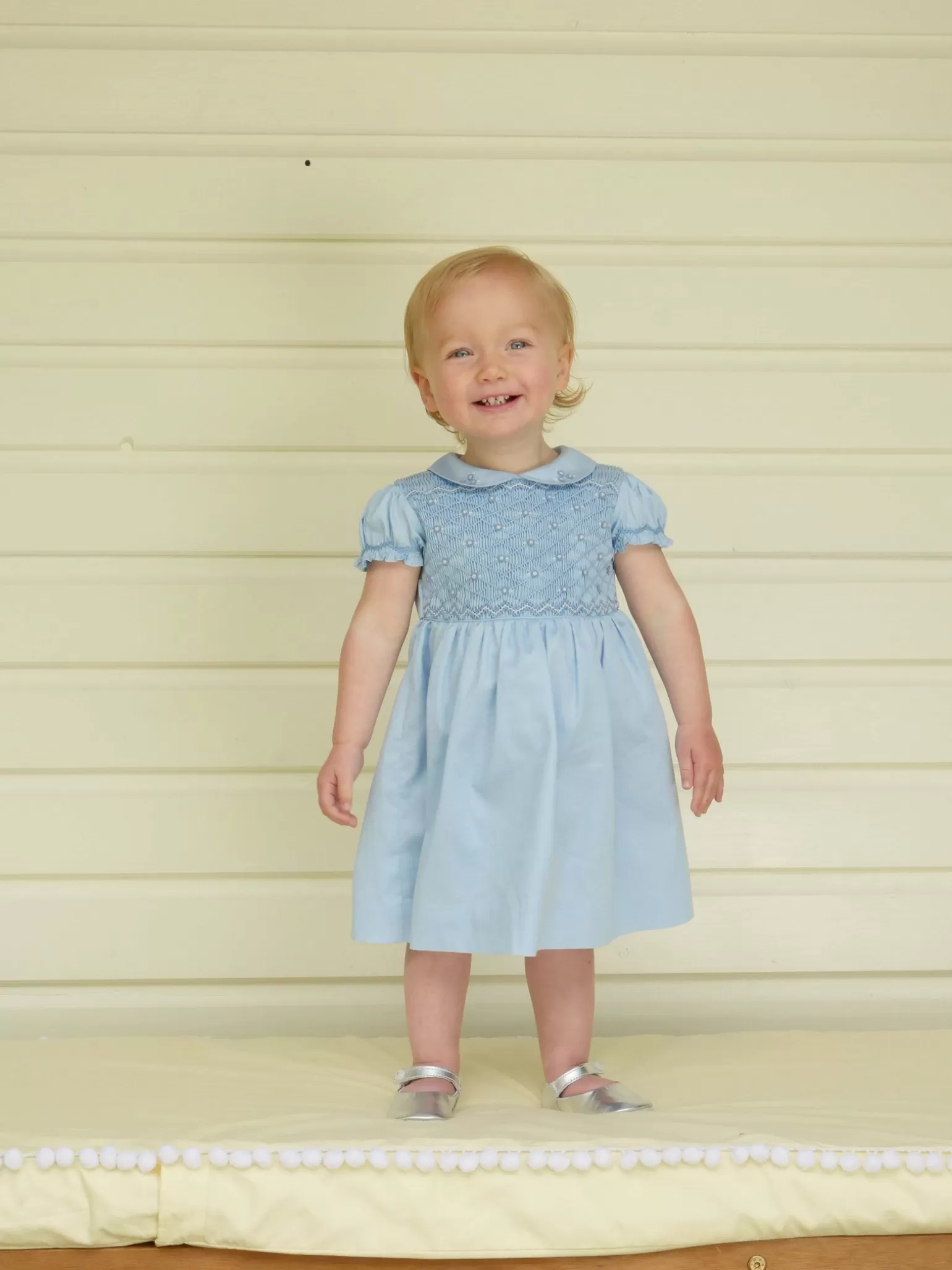 Rachel Riley Rose Smocked Dress & Bloomers | Baby Girl Dresses