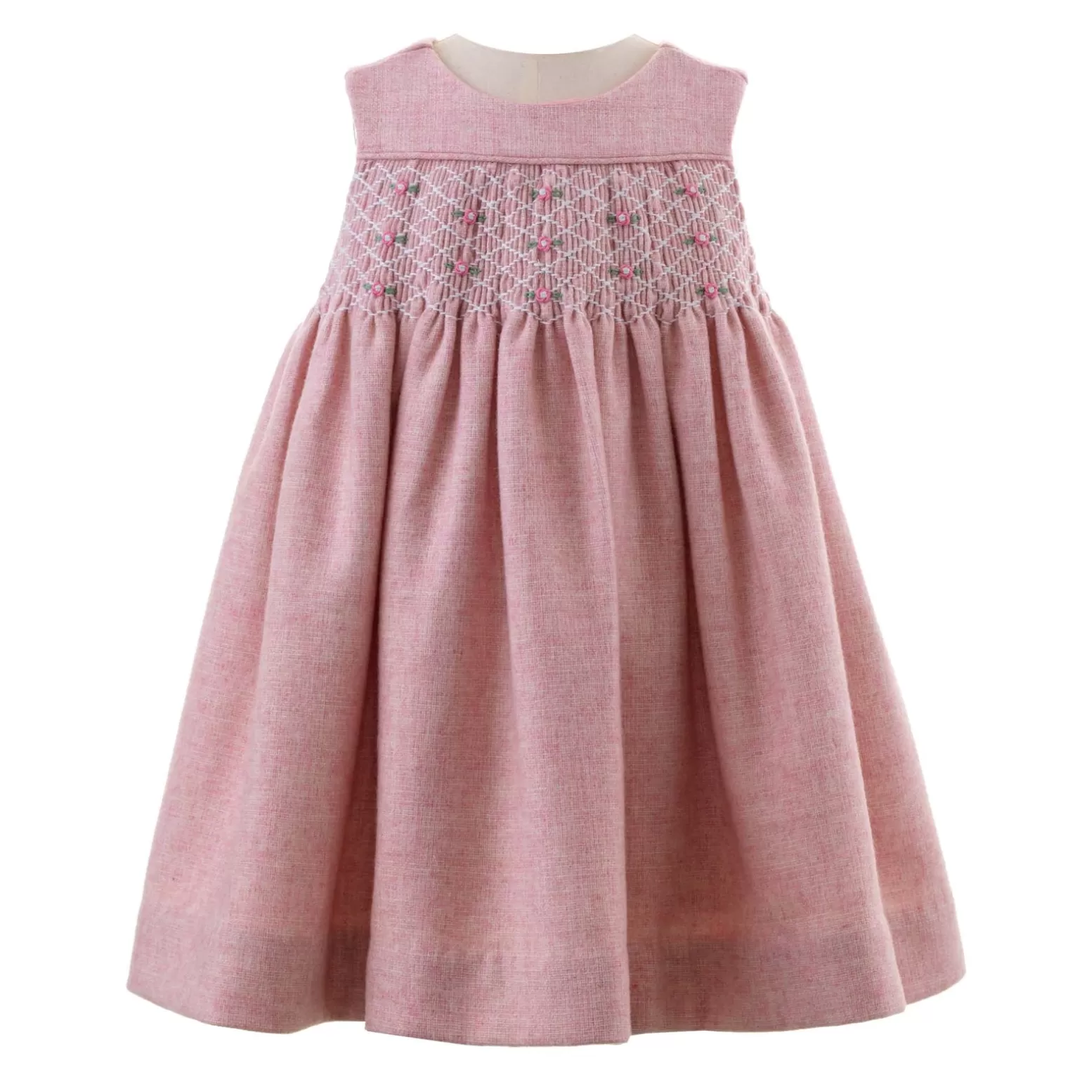 Rachel Riley Rosebud Smocked Pinafore | Baby Girl Dresses