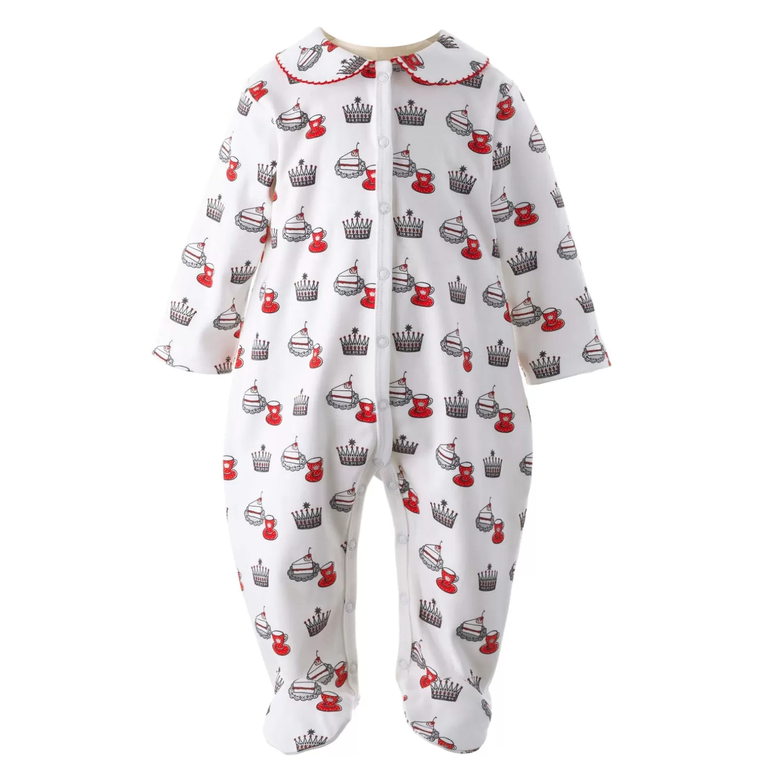 Rachel Riley Royal Tea Party Jersey Bib | Baby Girl Bibs & Muslins