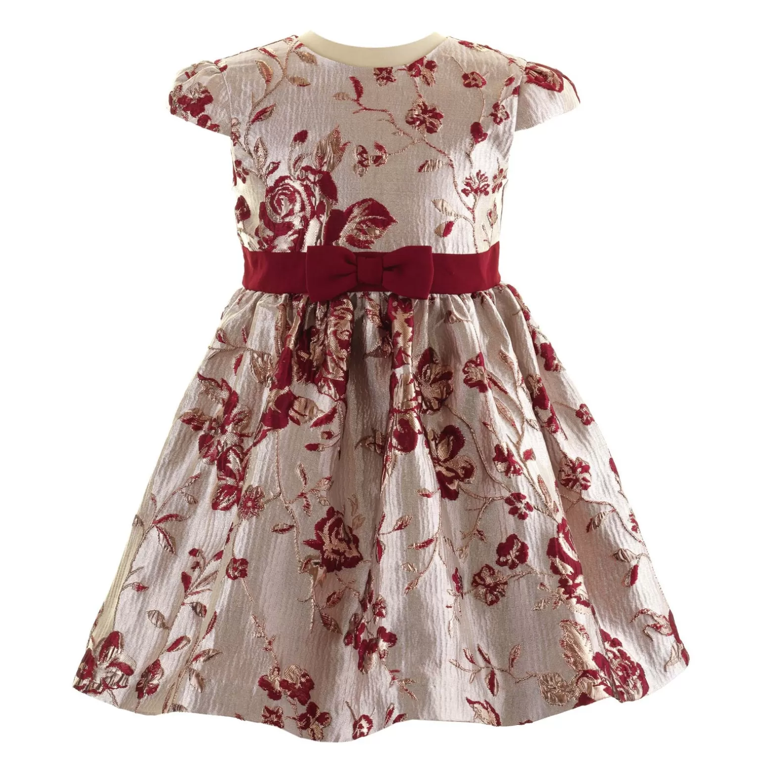 Rachel Riley Ruby Rose Damask Dress | Girl Dresses