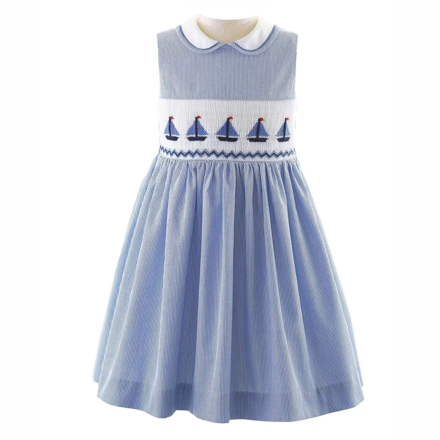 Rachel Riley Sailboat Smocked Dress | Girl Dresses