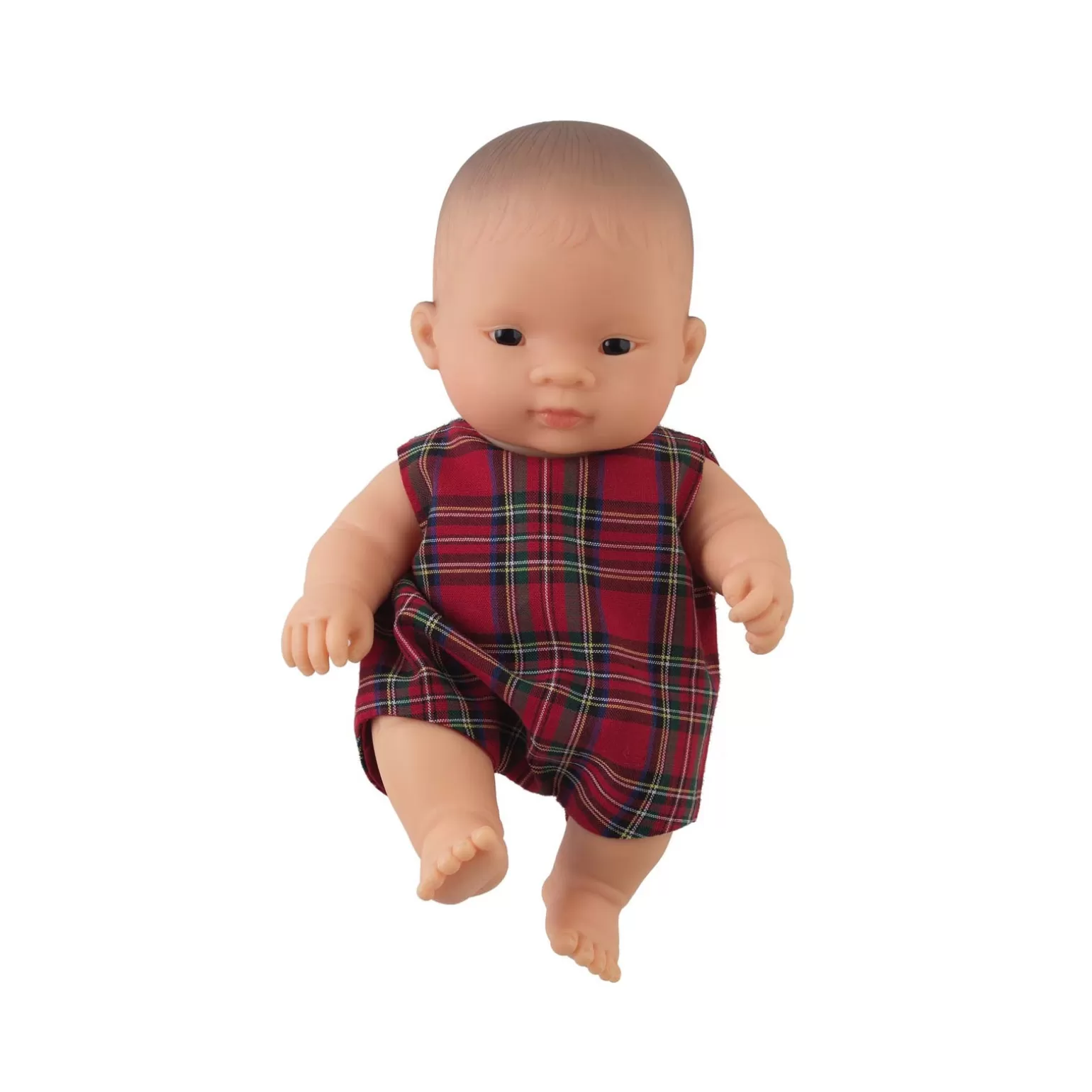 Rachel Riley Sammy' Baby Boy Doll & Tartan Romper | Multicultural Dolls