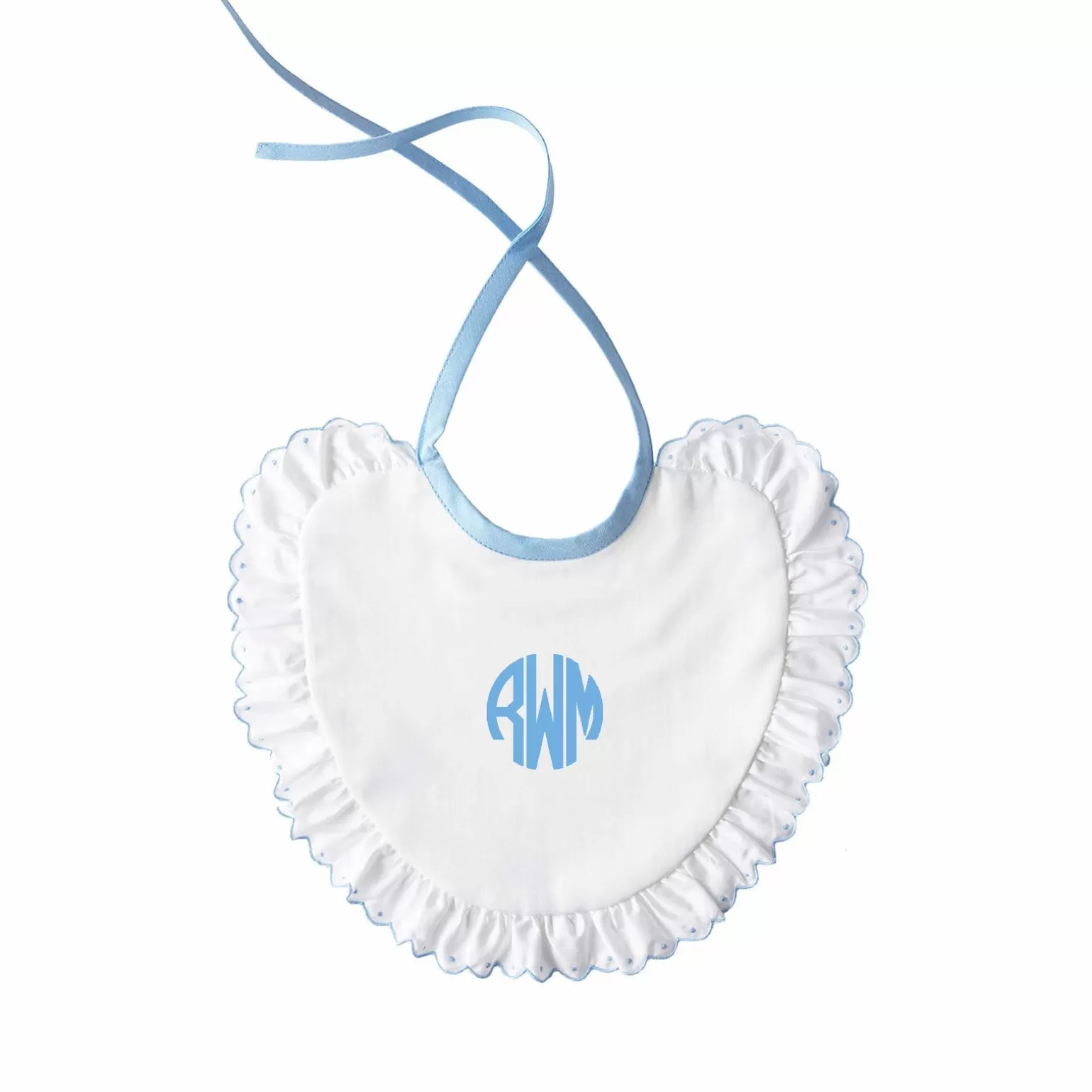 Rachel Riley Scalloped Bib | Baby Boy Bibs & Muslins