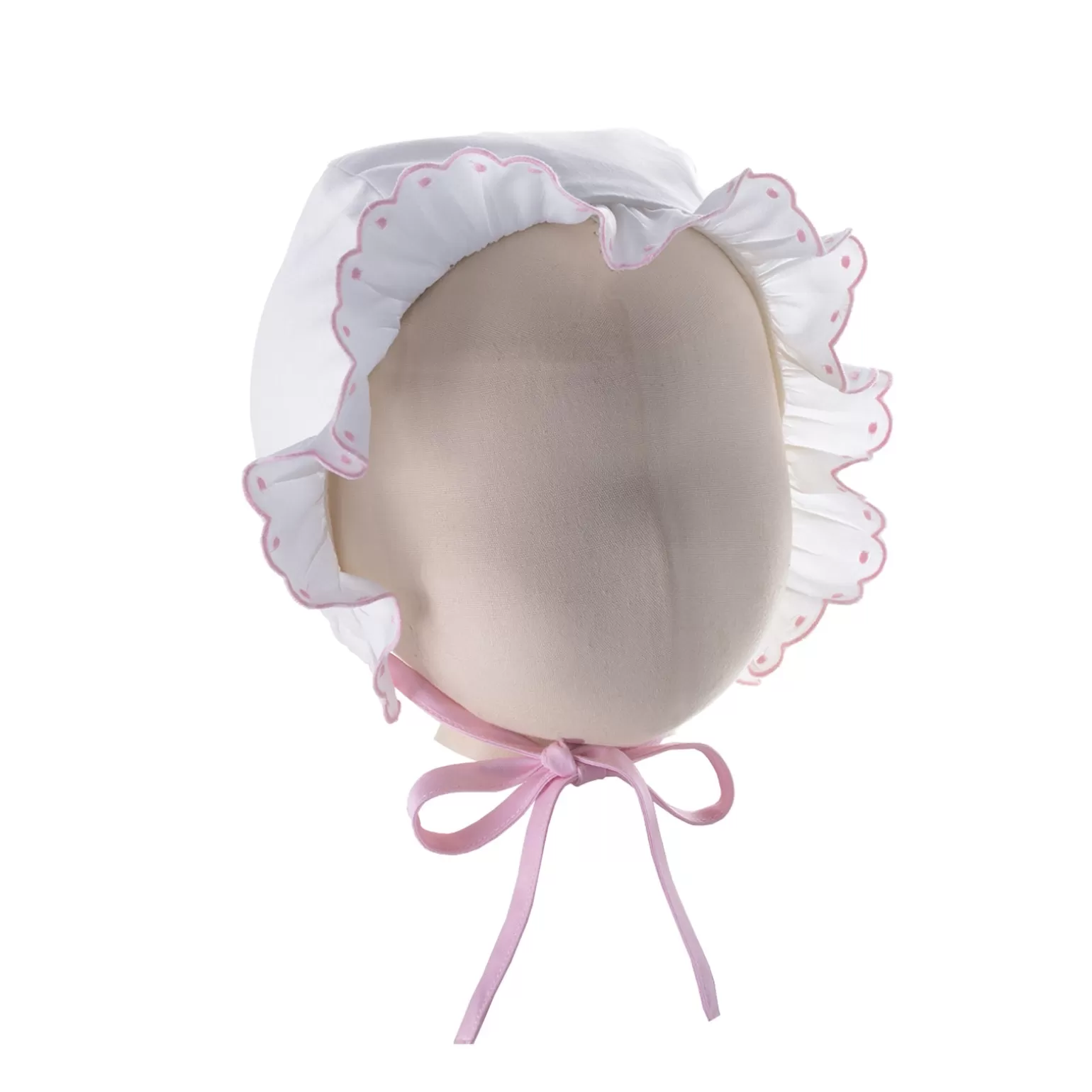 Rachel Riley Scalloped Bonnet | Baby Girl Newborn