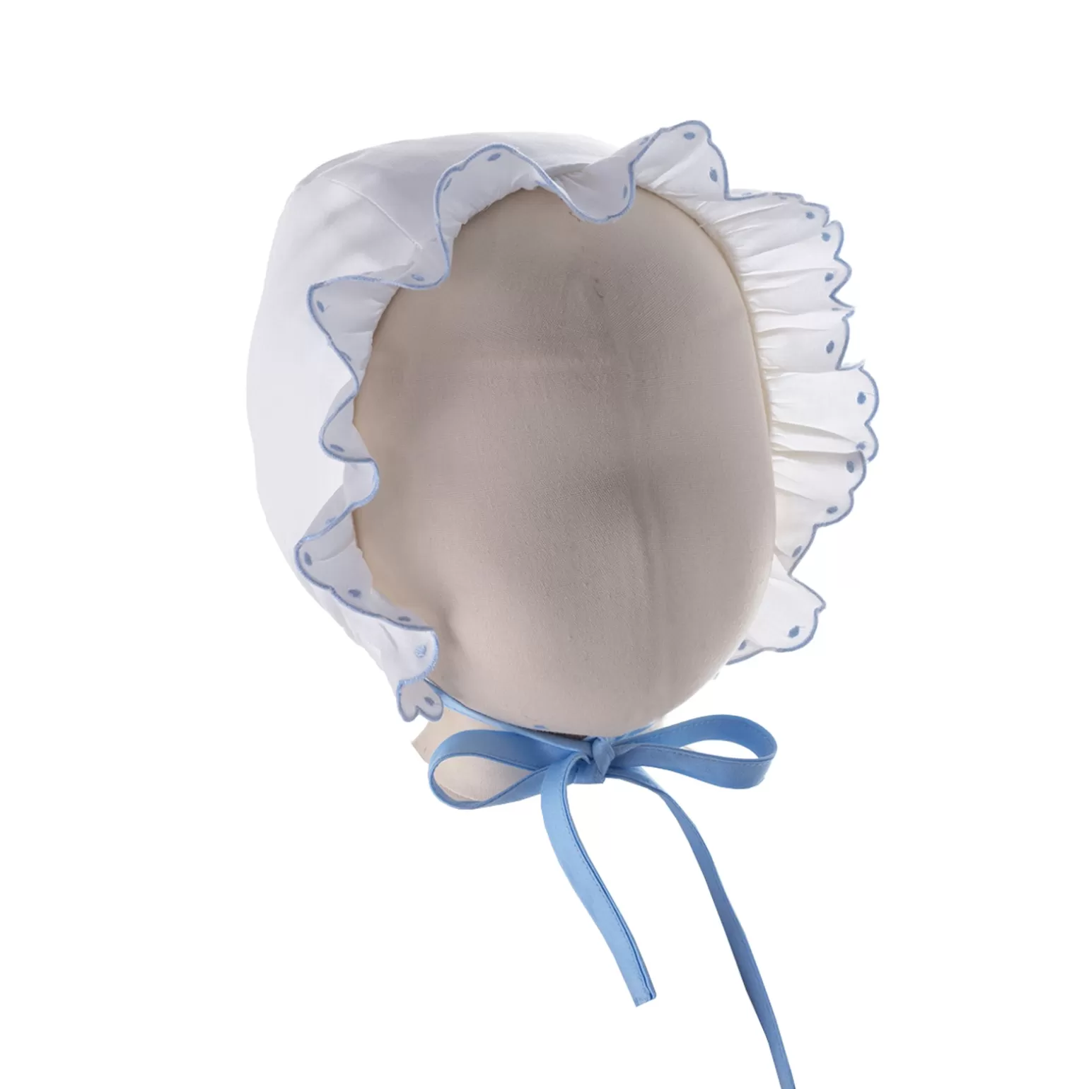 Rachel Riley Scalloped Bonnet | Baby Boy Hats