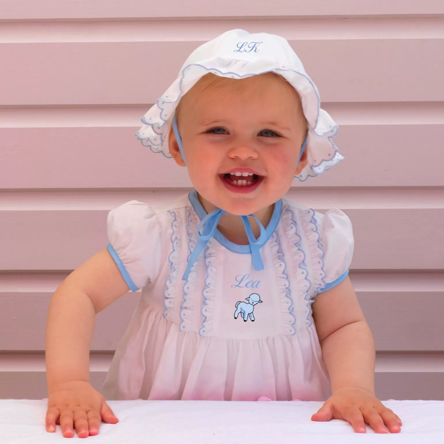 Rachel Riley Scalloped Dress And Bloomers | Baby Girl Dresses
