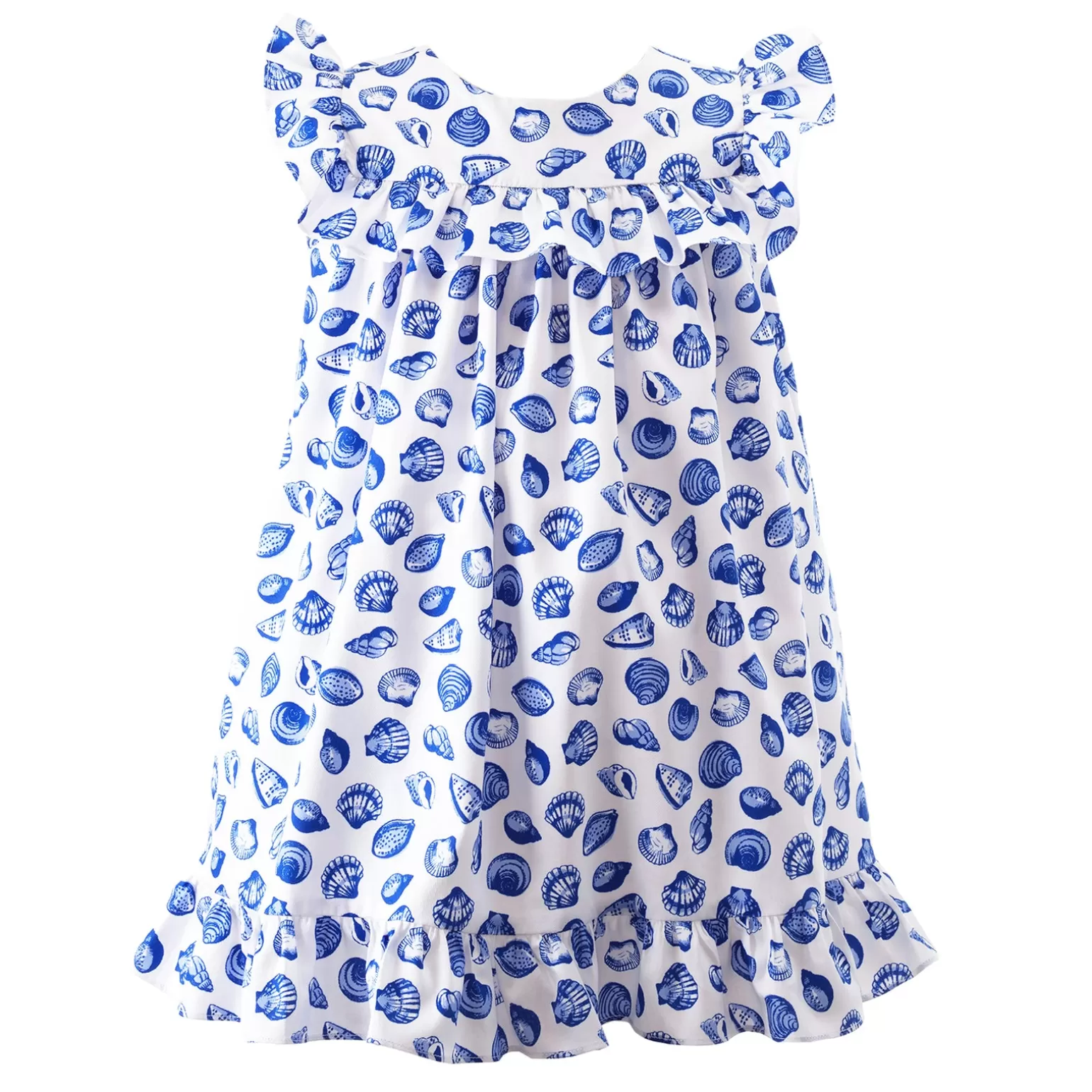 Rachel Riley Seashell Frill Dress | Girl Dresses