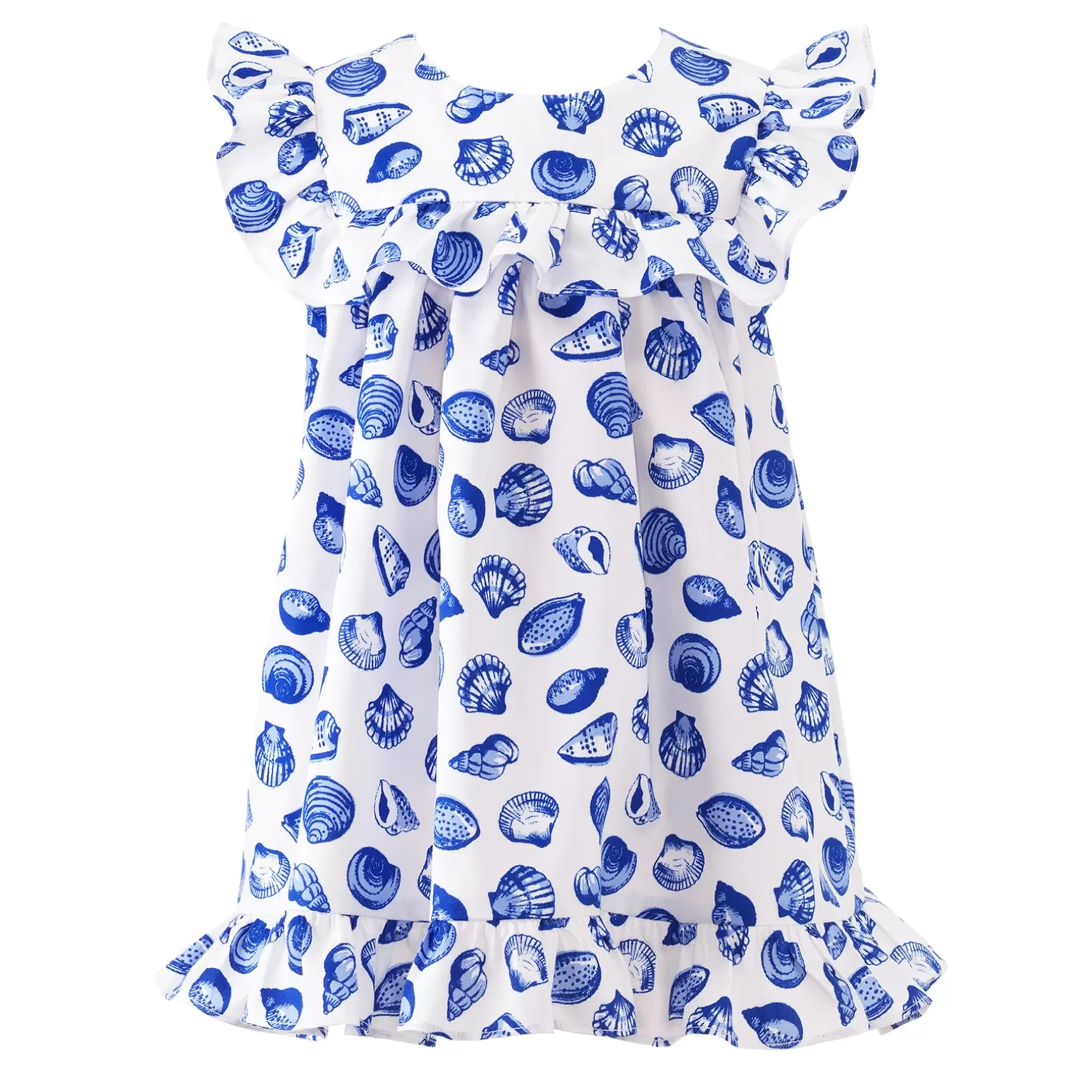 Rachel Riley Seashell Frill Dress & Bloomers | Baby Girl Dresses