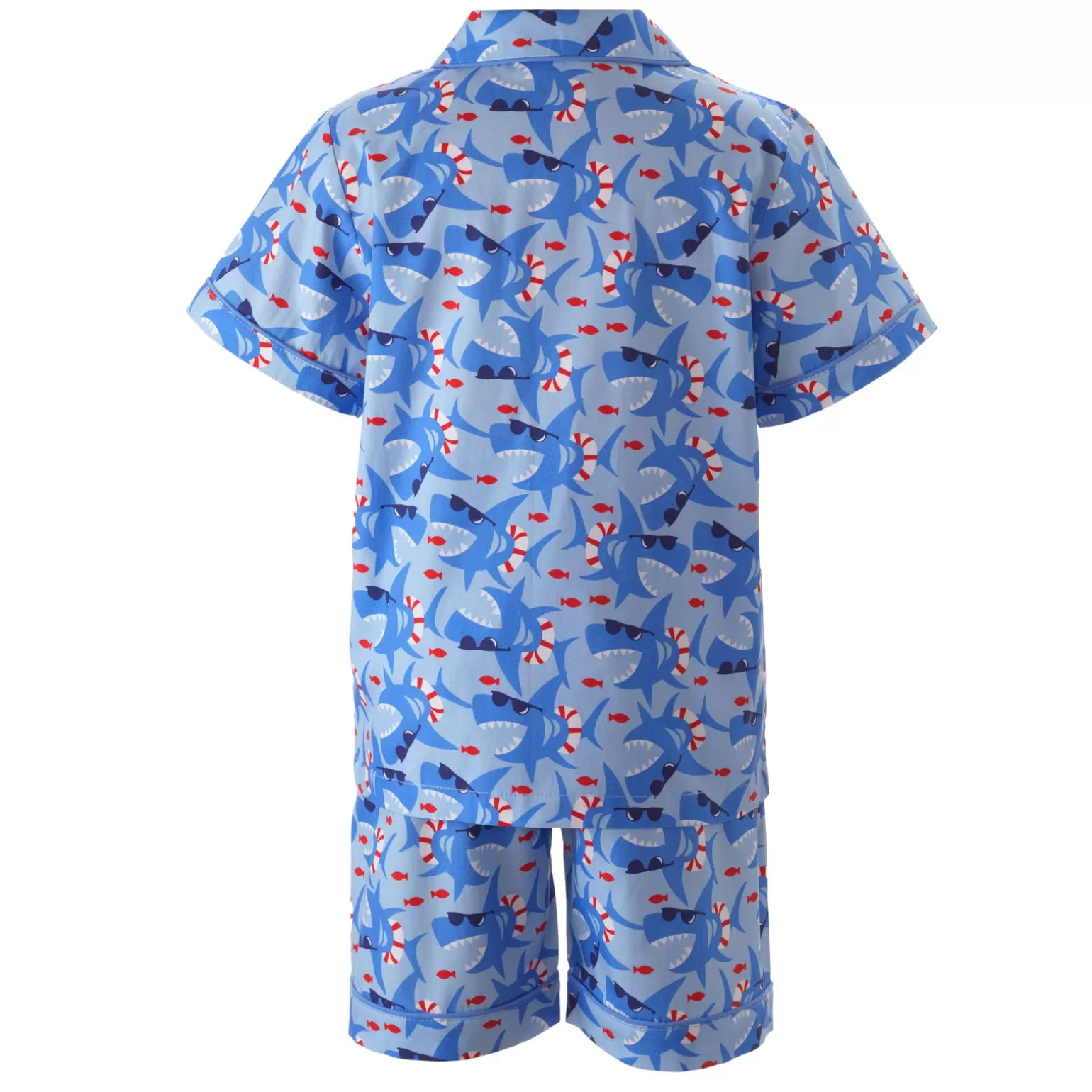 Rachel Riley Shark Print Ss Pyjamas | Boy Pyjamas