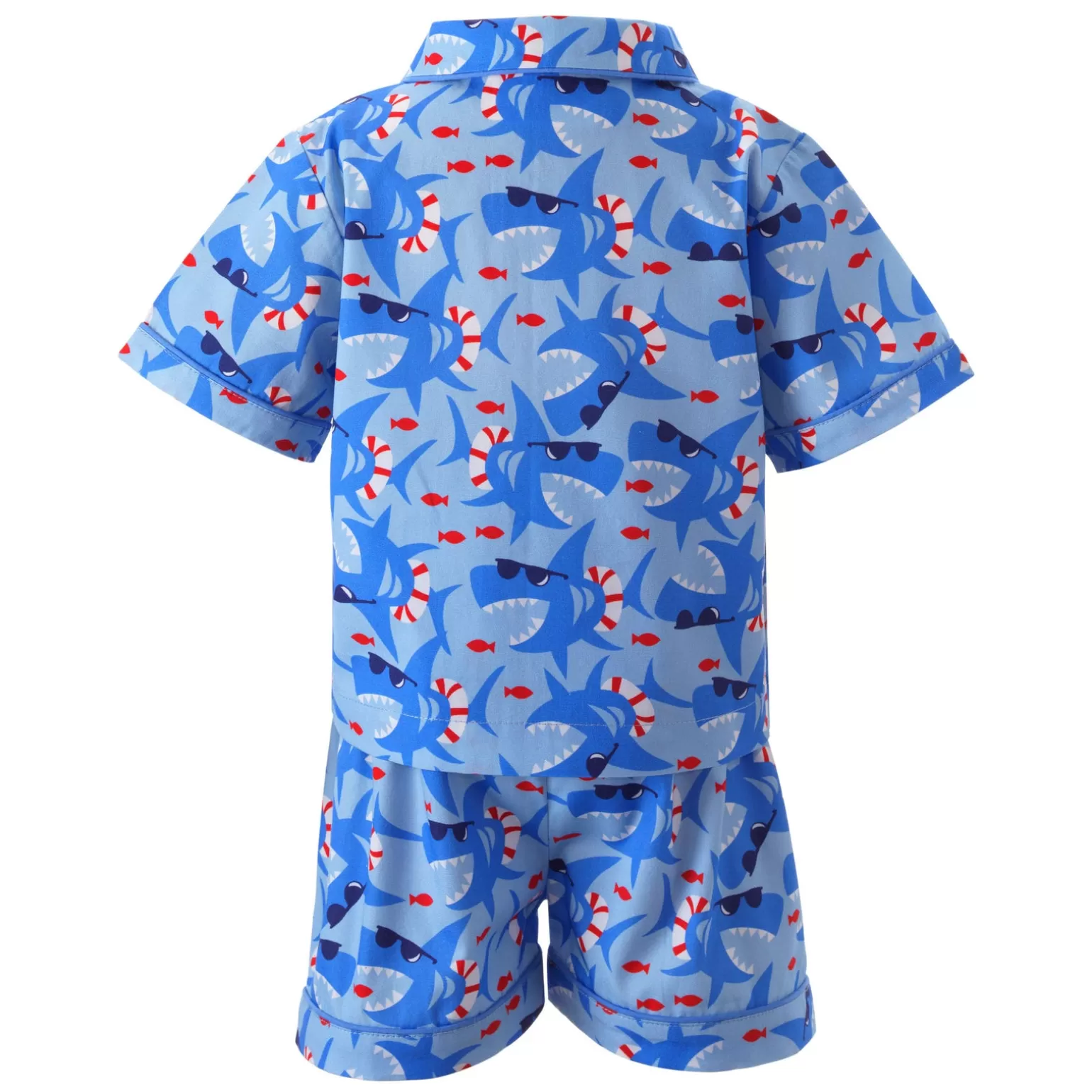 Rachel Riley Shark Print Ss Pyjamas | Baby Boy Pyjamas