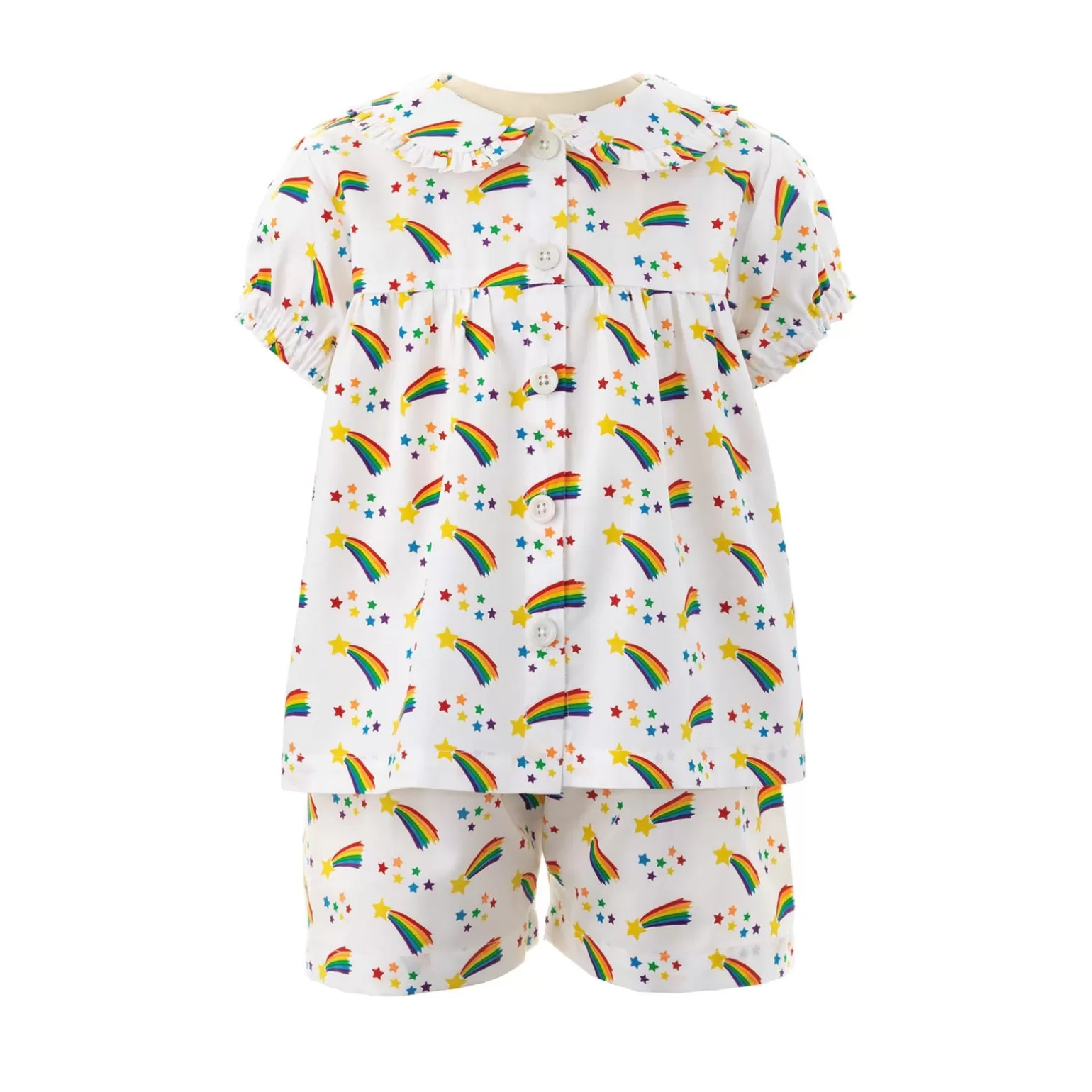 Rachel Riley Shooting Star Babydoll Short Pyjamas | Girl Pyjamas & Nightdresses