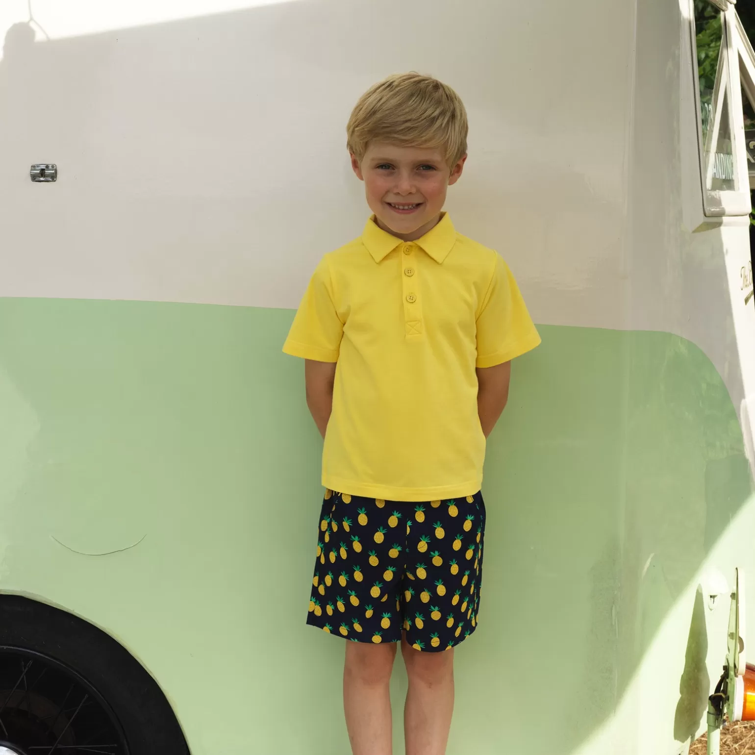 Rachel Riley Short Sleeved Polo Shirt | Boy Shirts & Tops