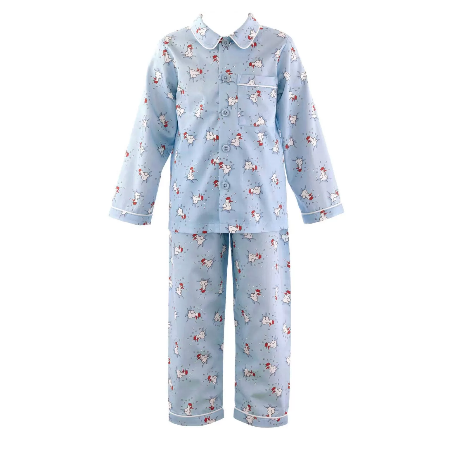 Rachel Riley Snowman Flannel Pyjamas | Boy Pyjamas