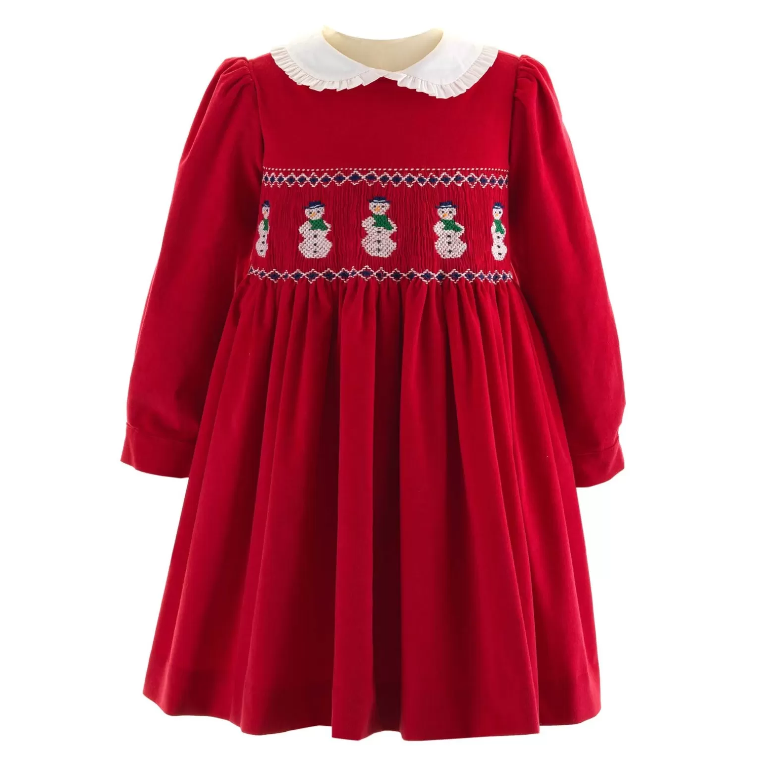 Rachel Riley Snowman Smocked Dress | Girl Dresses