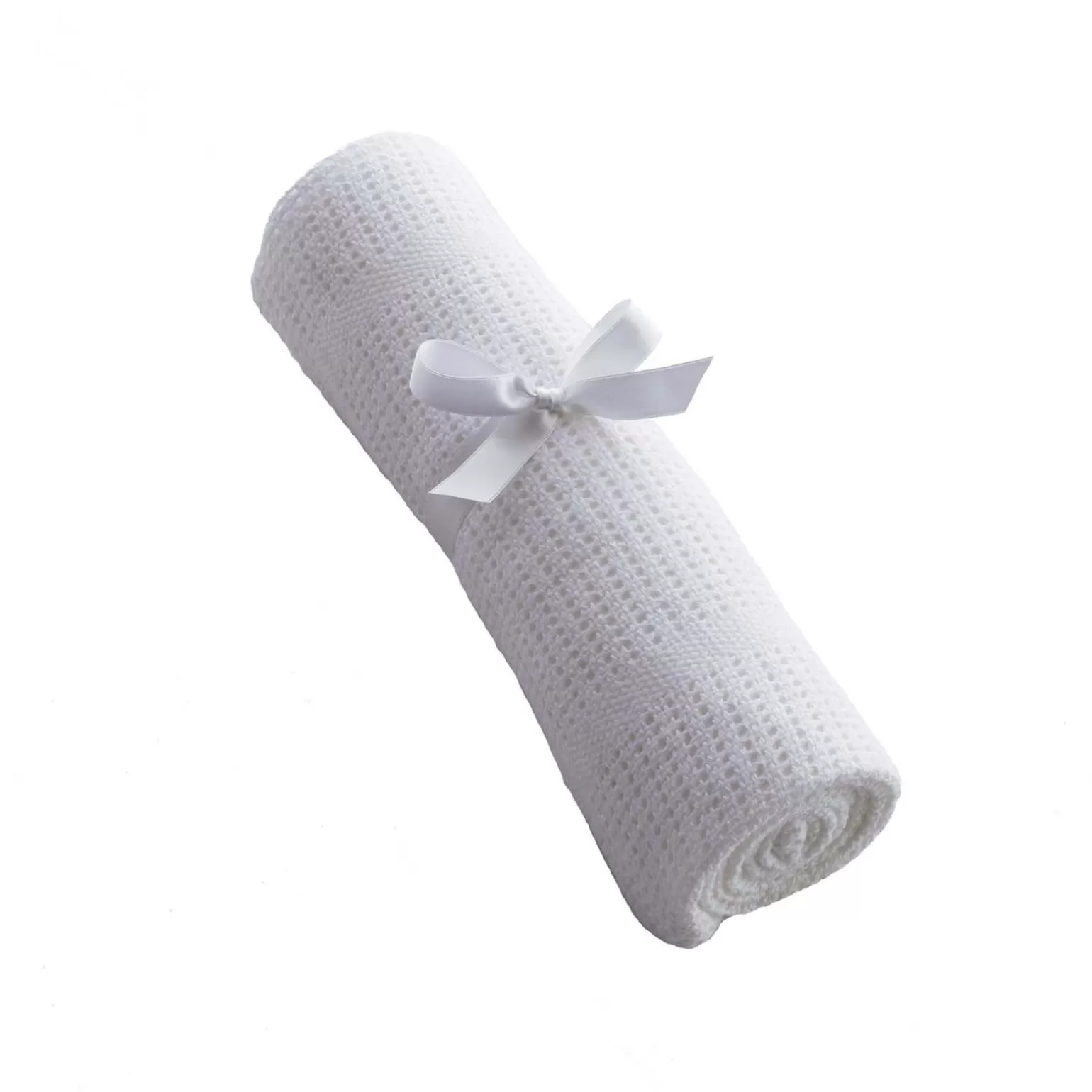 Rachel Riley Soft Cotton Cellular Cot Blanket | Baby Boy Bibs & Muslins