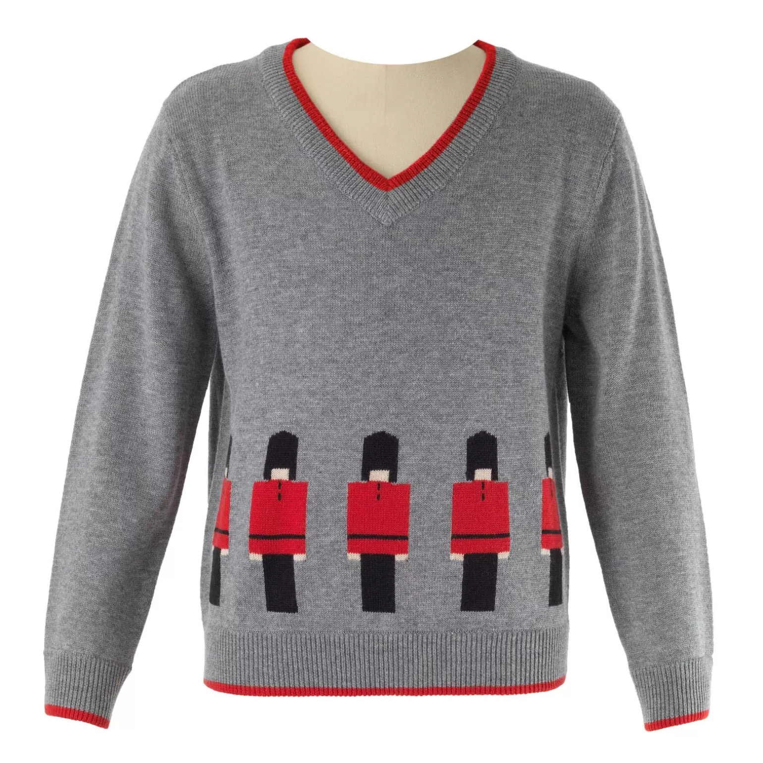 Rachel Riley Soldier V-Neck Sweater | Boy Knitwear, Jackets & Coats