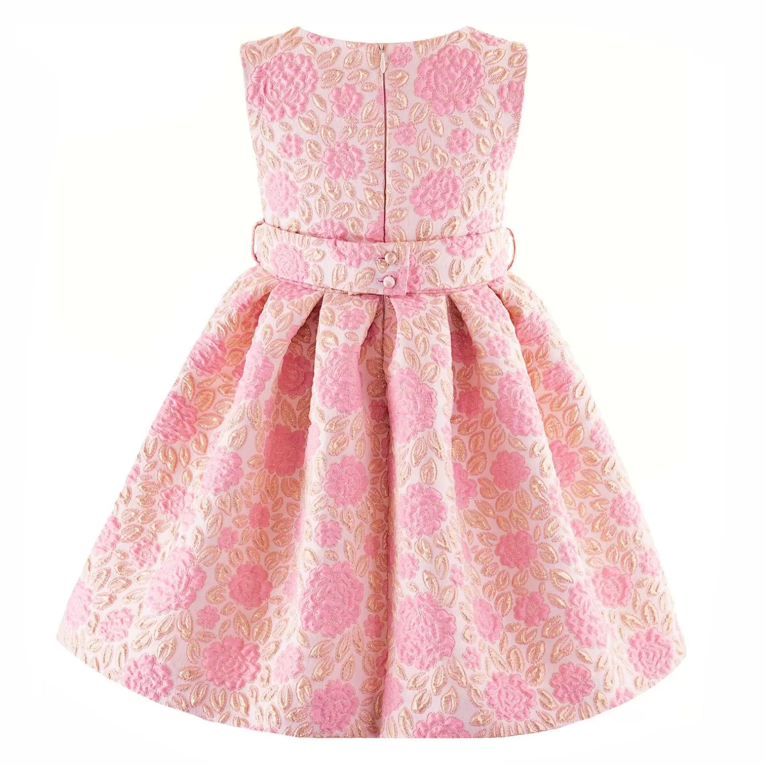 Rachel Riley Sparkle Floral Bow Damask Dress | Girl Dresses