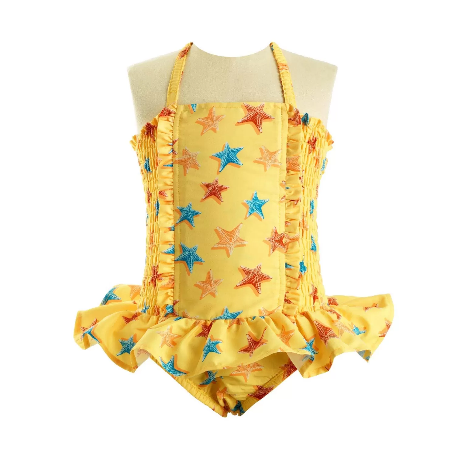 Rachel Riley Starfish Ruched Swimsuit | Girl Swim