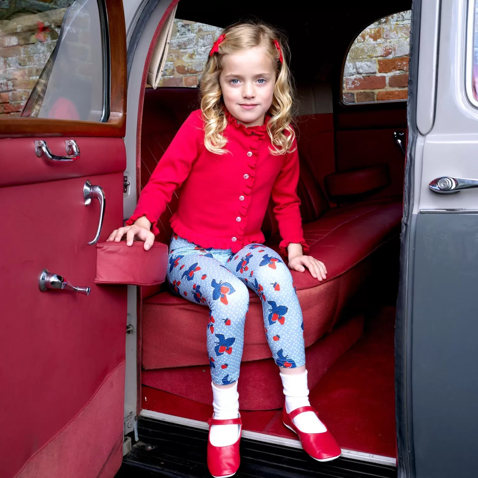 Rachel Riley Strawberry 2-Pack Leggings | Girl Bottoms