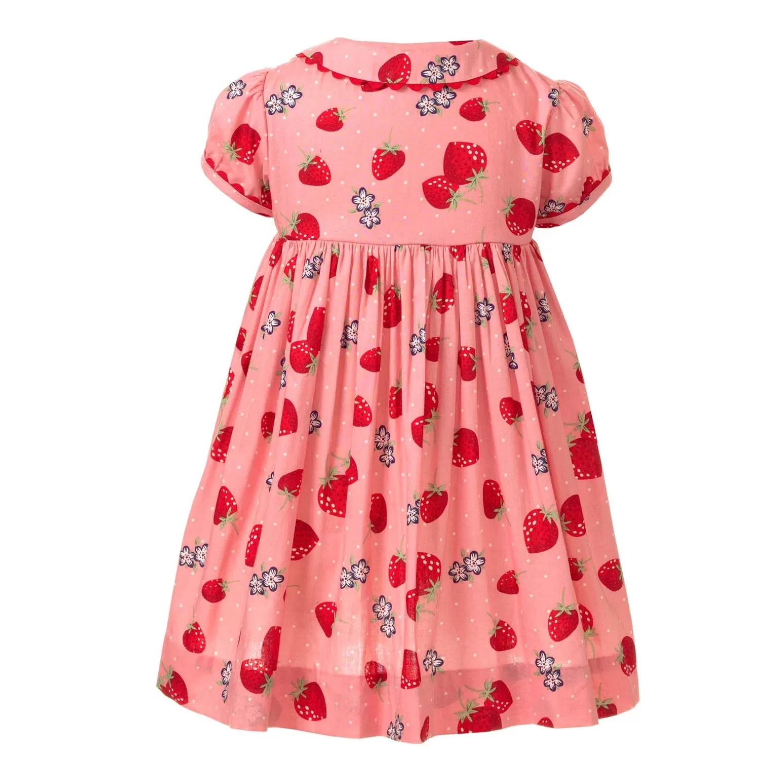 Rachel Riley Strawberry Button-Front Dress & Bloomers | Baby Girl Dresses