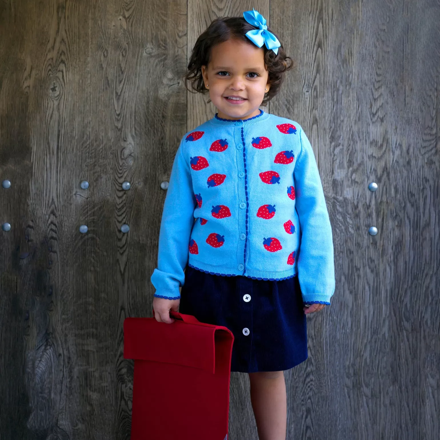 Rachel Riley Strawberry Cardigan | Girl Knitwear, Jackets & Coats
