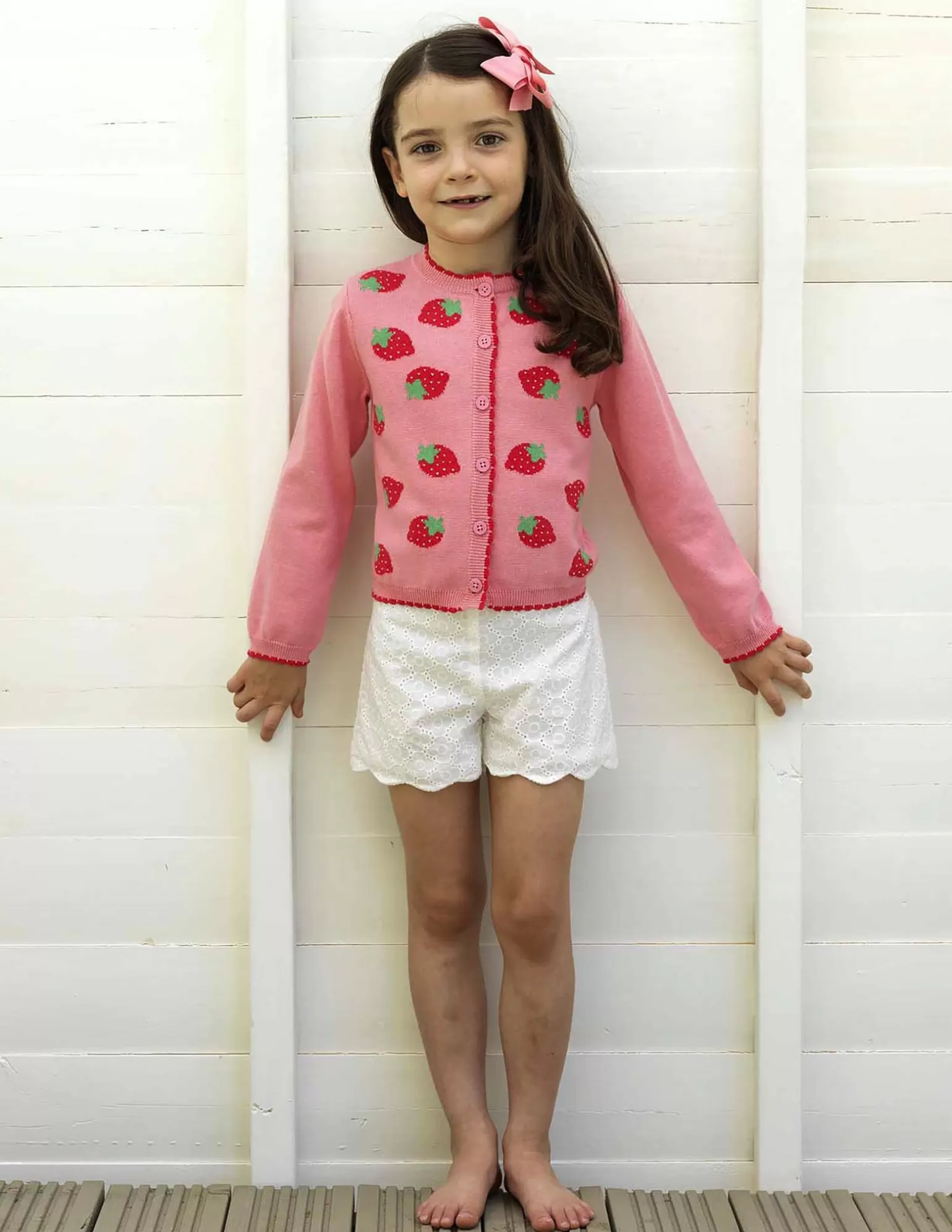 Rachel Riley Strawberry Cardigan | Girl Knitwear, Jackets & Coats