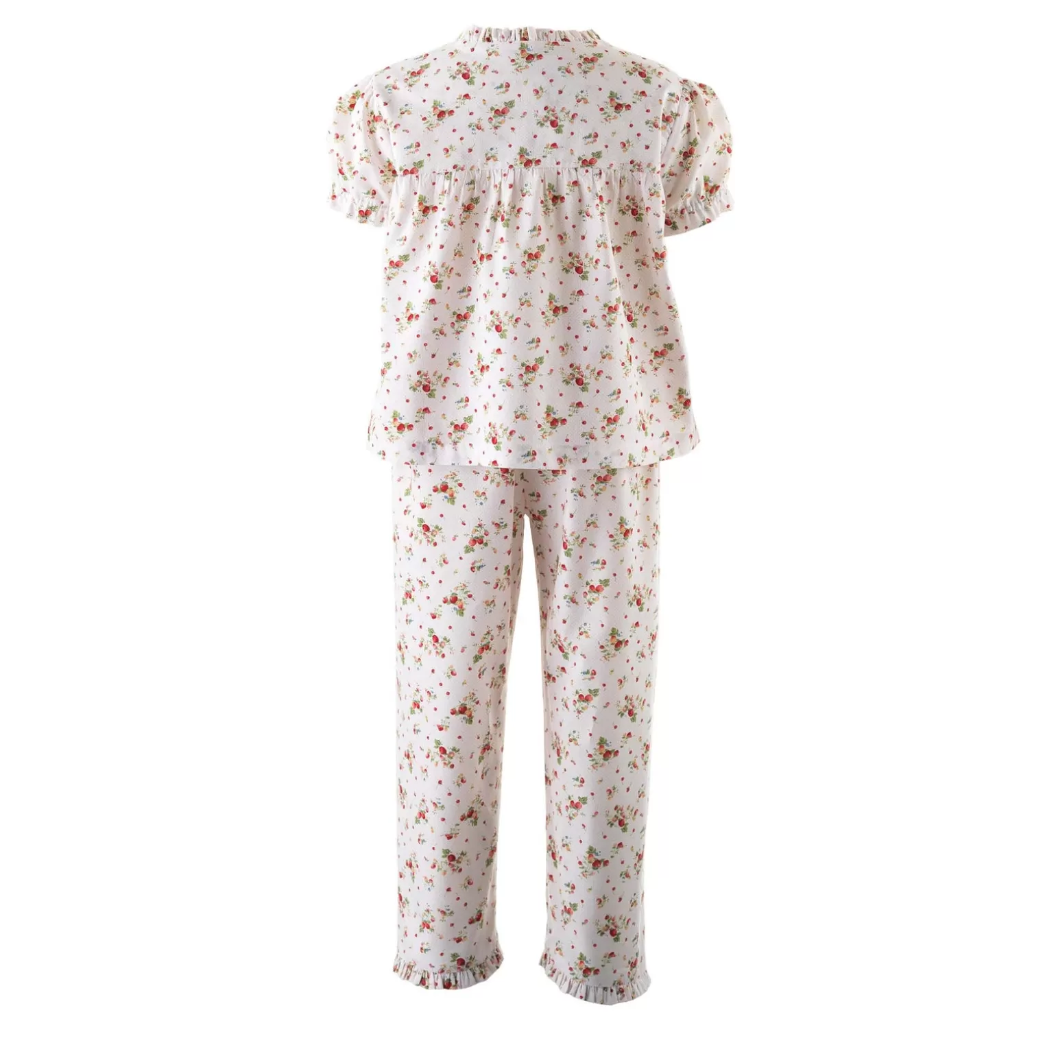 Rachel Riley Strawberry Frill Pyjamas | Girl Pyjamas & Nightdresses