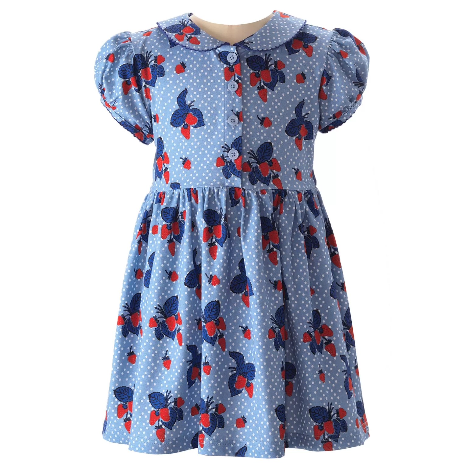 Rachel Riley Strawberry Jersey Dress | Girl Dresses