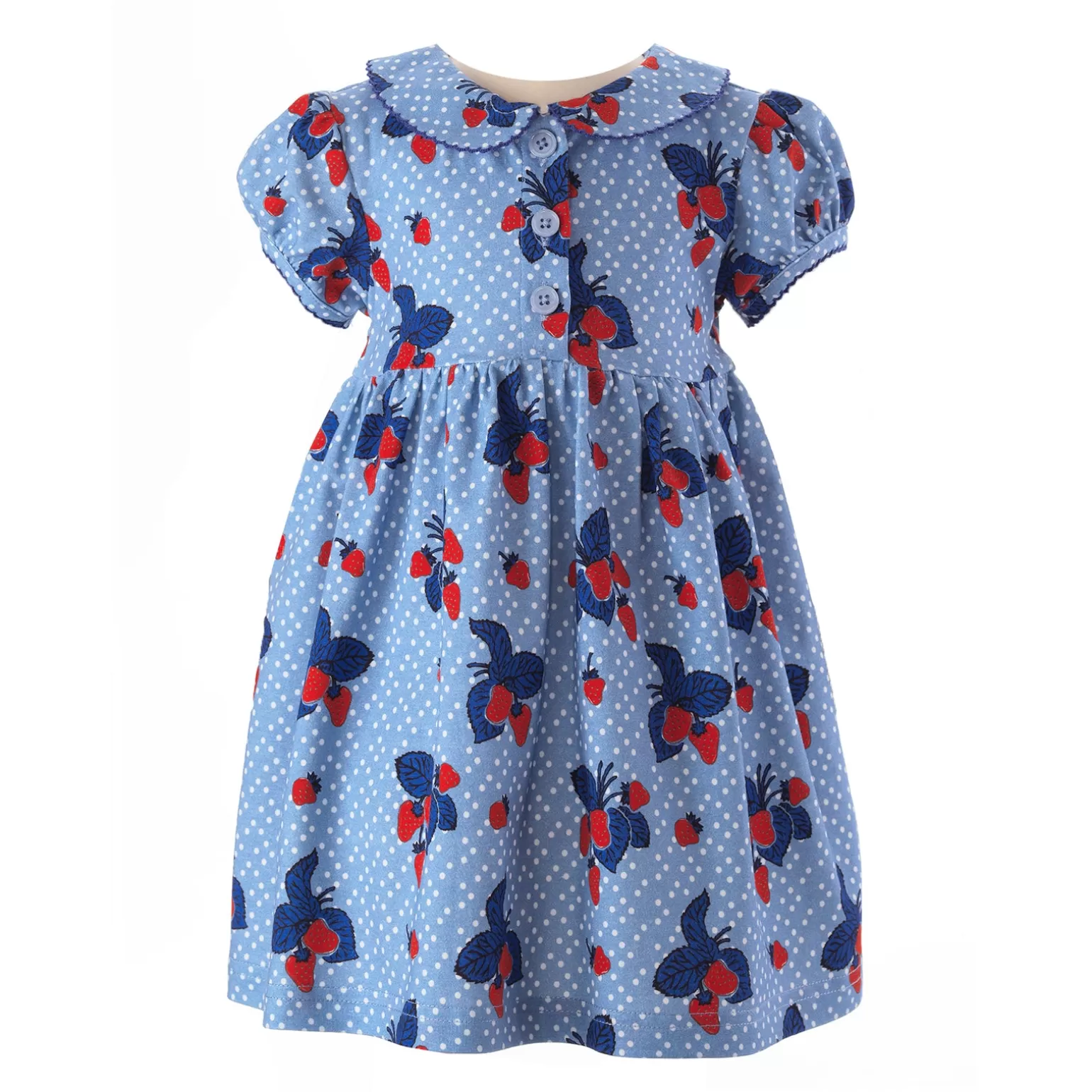 Rachel Riley Strawberry Jersey Dress | Baby Girl Dresses