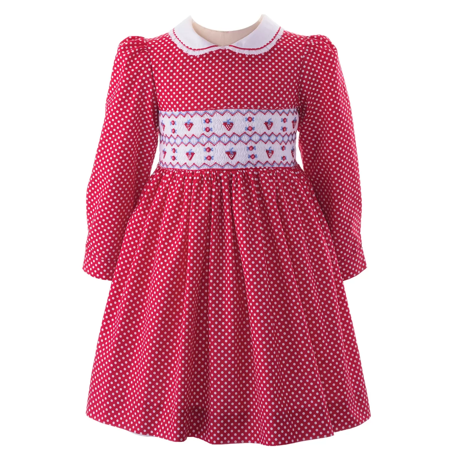 Rachel Riley Strawberry Smocked Dress | Girl Dresses