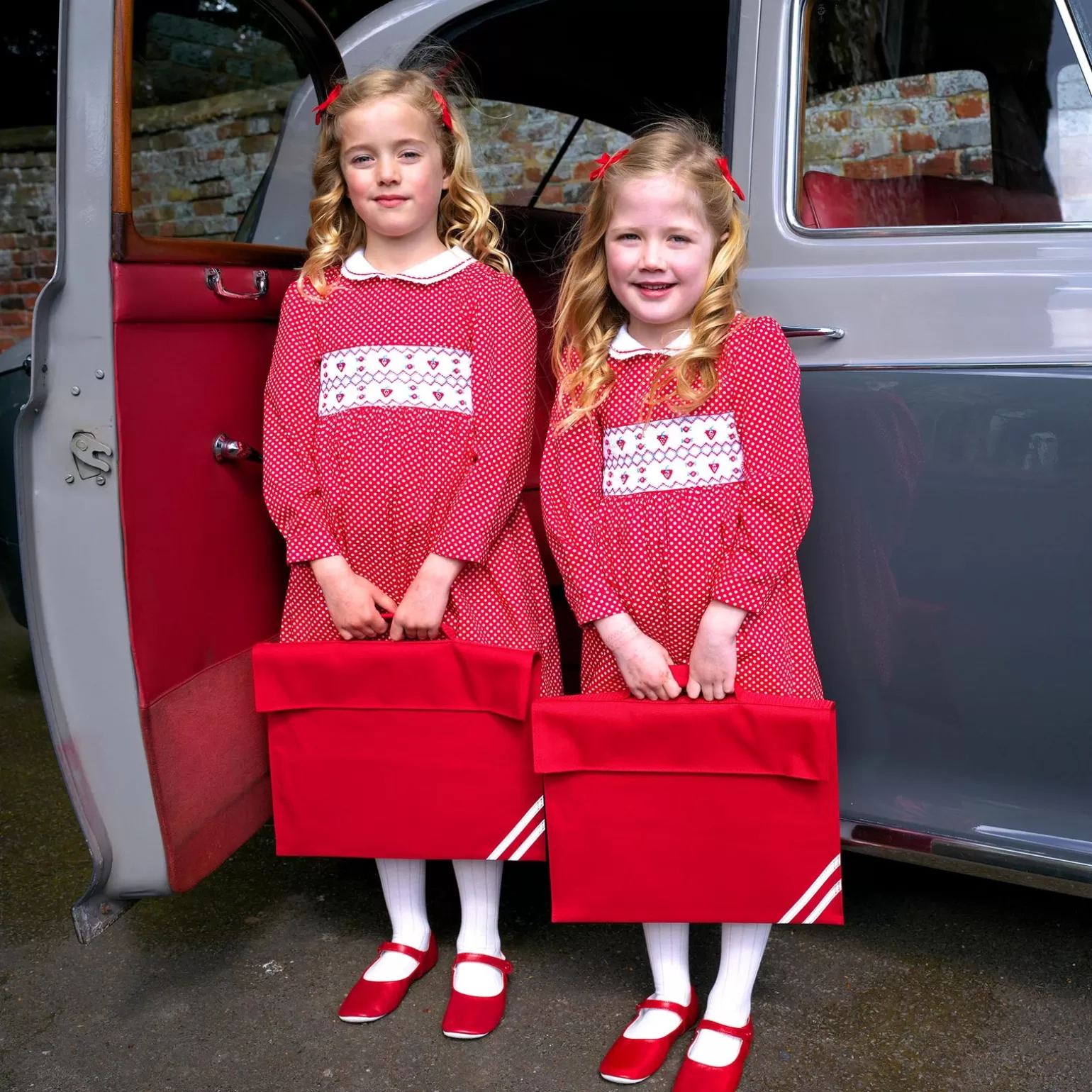 Rachel Riley Strawberry Smocked Dress | Girl Dresses